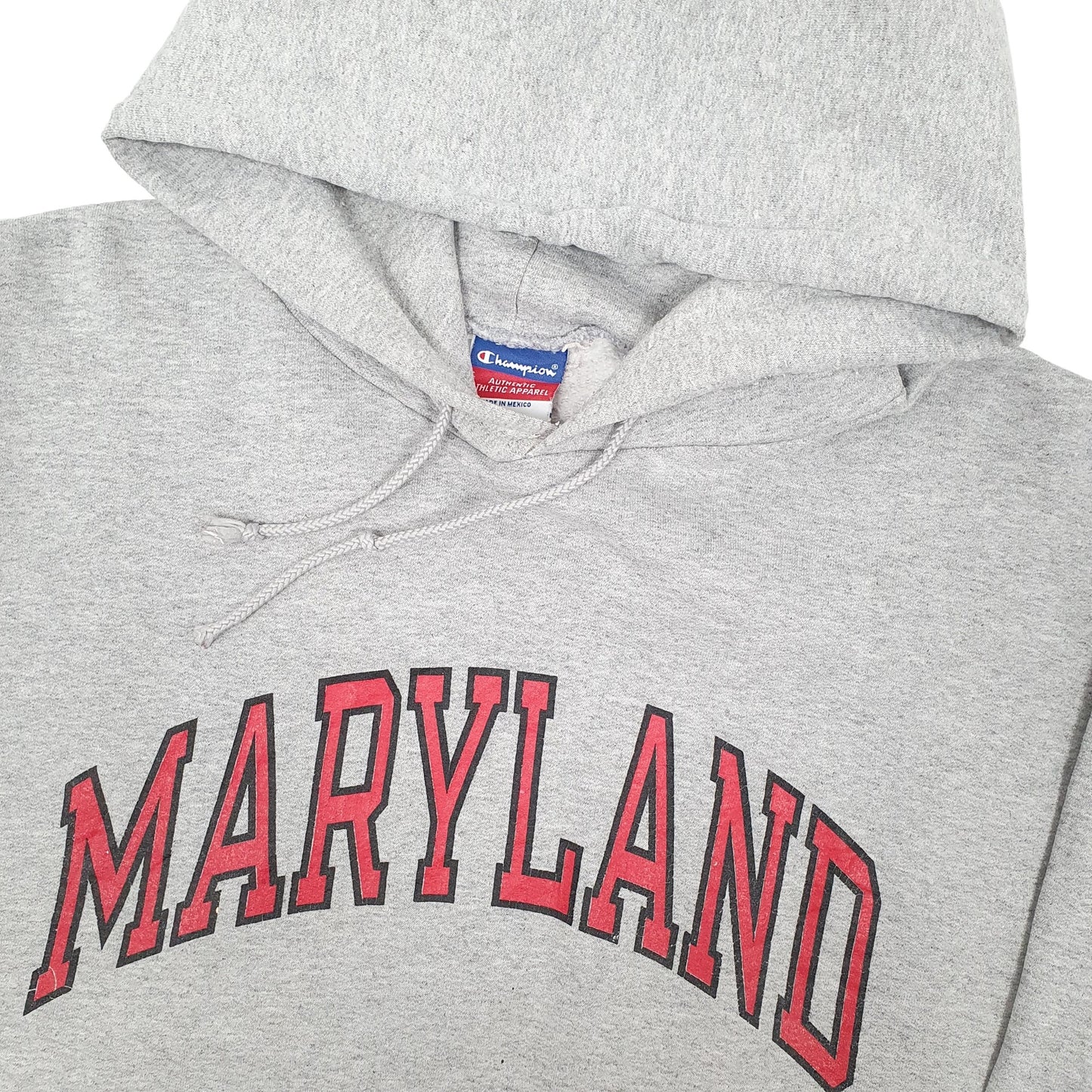Mens Grey Champion Maryland USA Hoodie Jumper