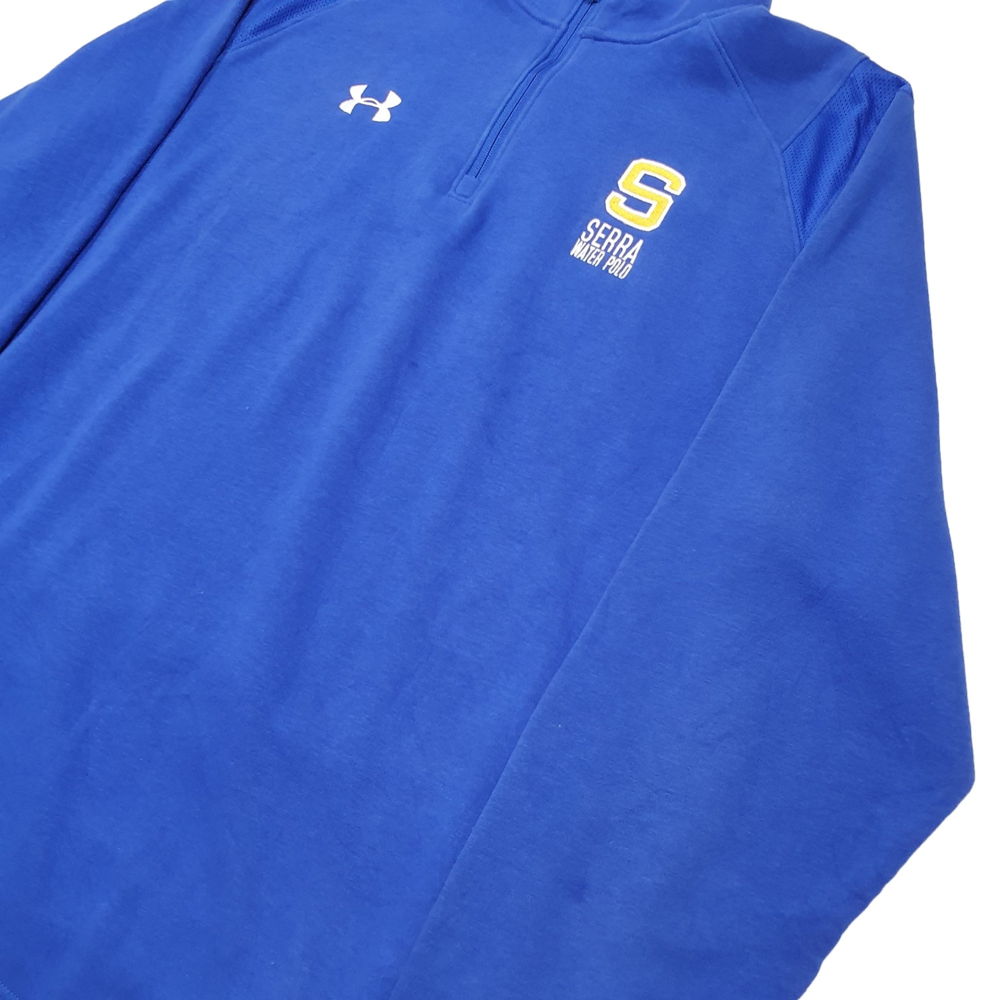 Mens Blue Under Armour Serra Water Polo Quarter Zip Jumper