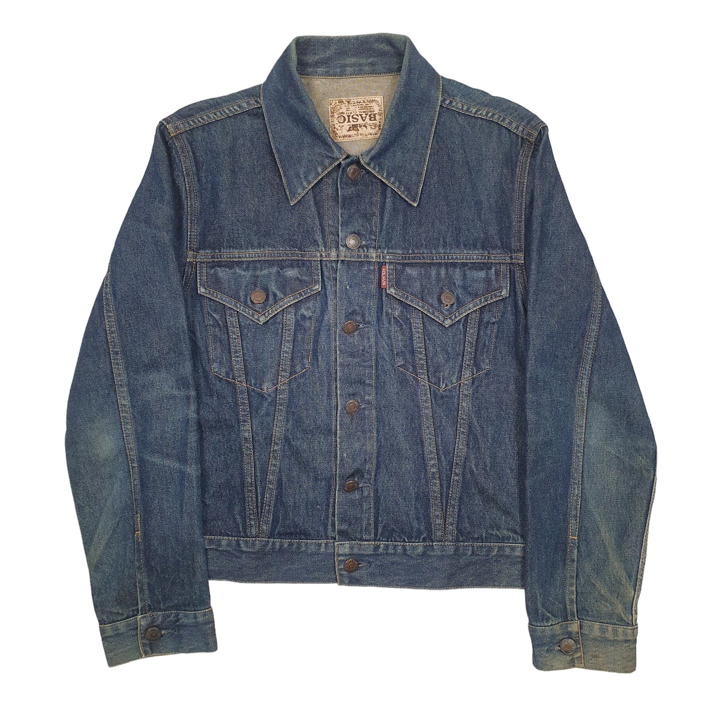 Womens Blue Basic  Denim Jacket Coat