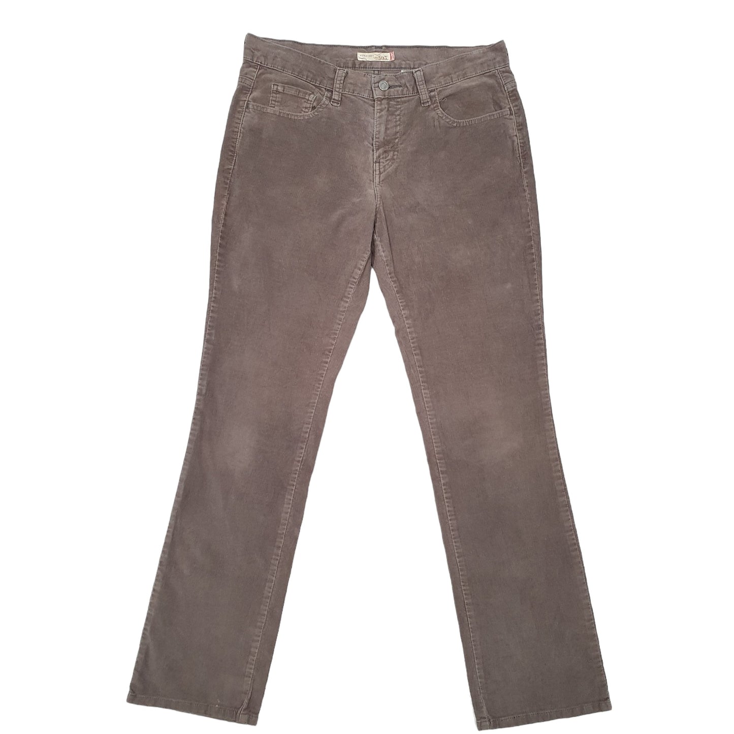 Womens Grey Levis 505 Corduroy Trousers