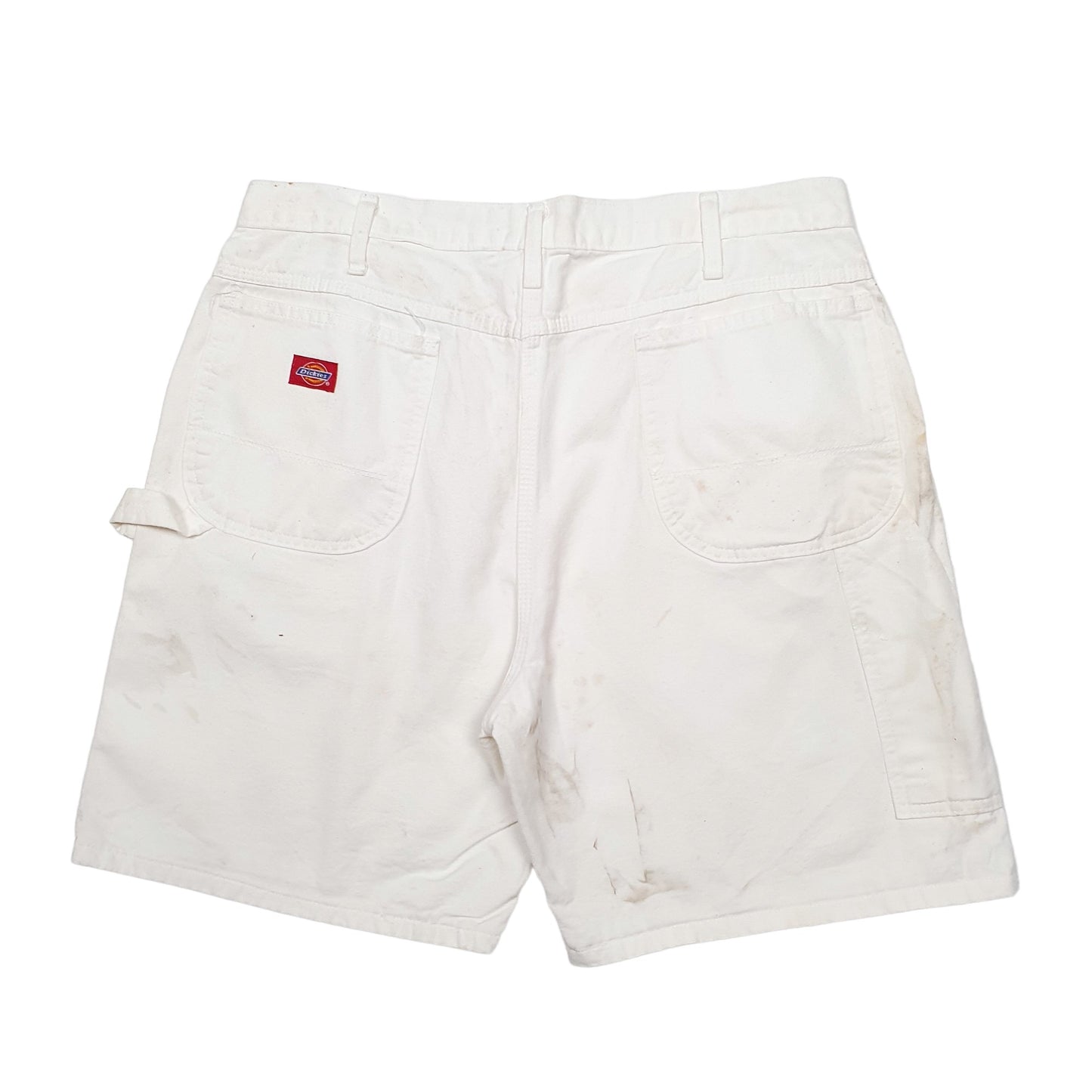 Mens White Dickies  Carpenter Shorts
