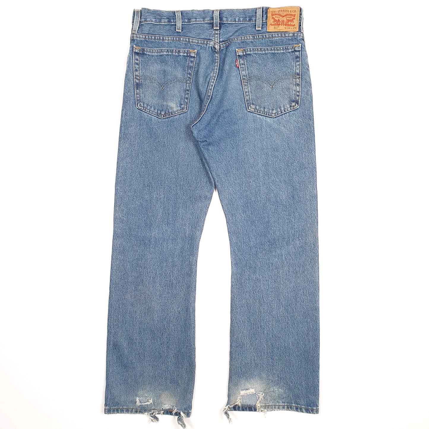 Levis 517 Bootcut Fit Jeans W34 L29 Blue