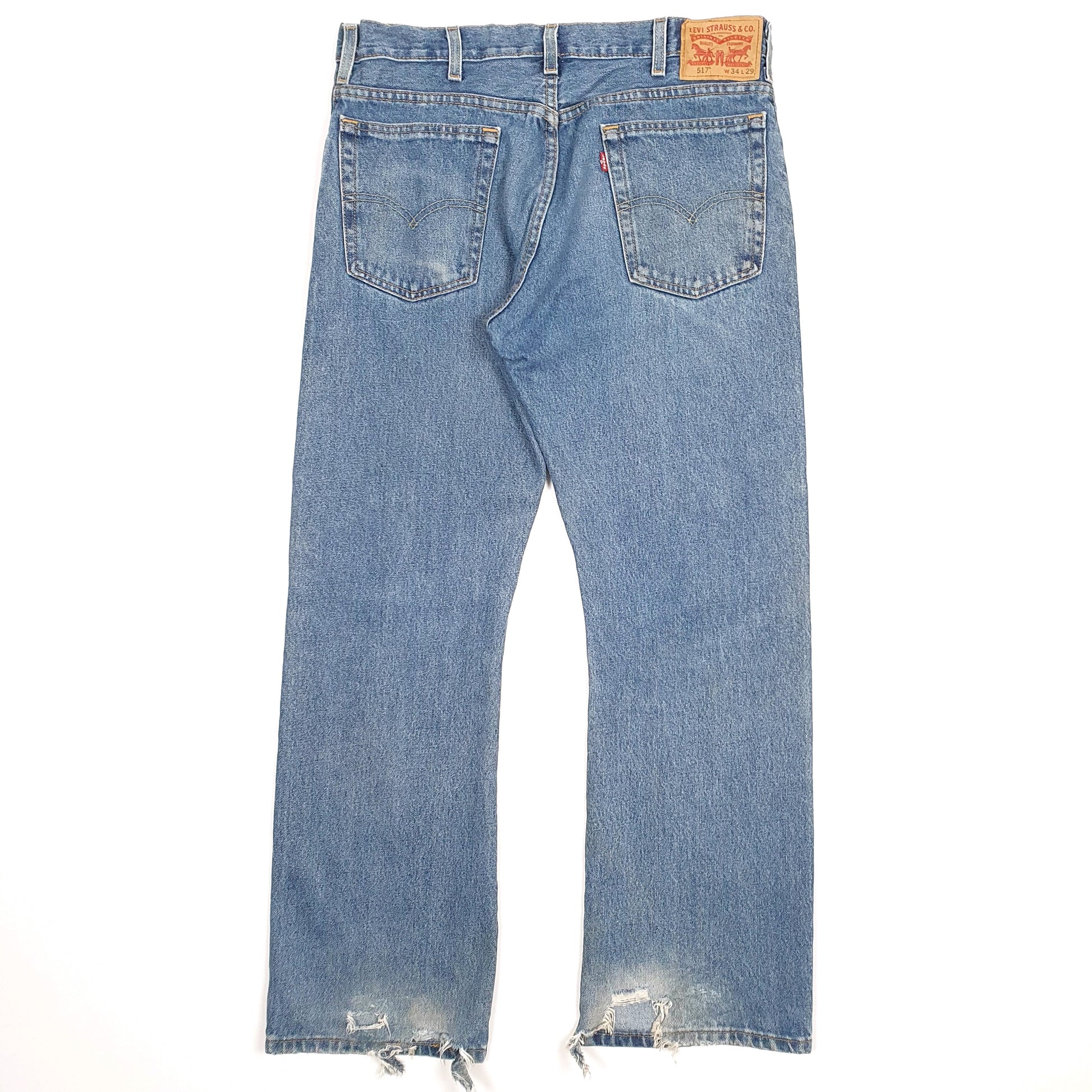 Levis 517 Bootcut Fit Jeans W34 L29 Blue