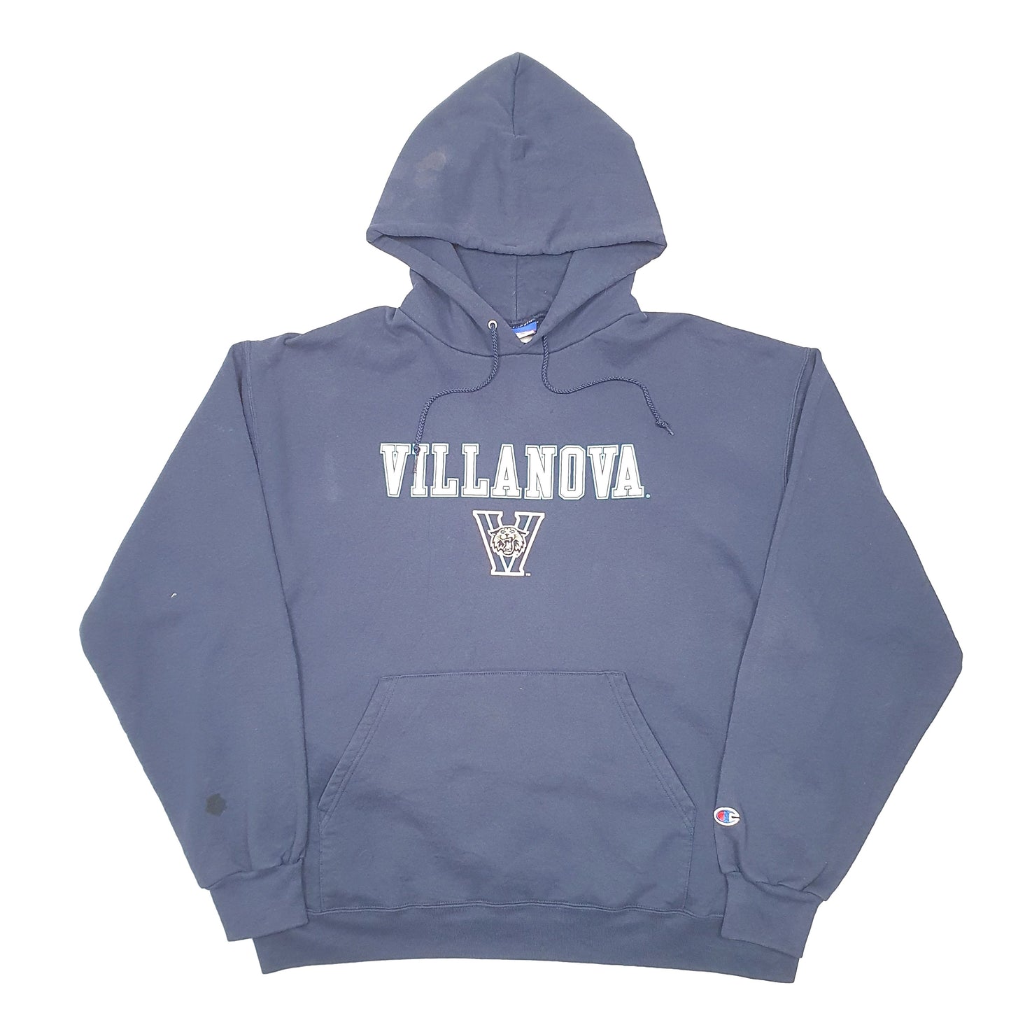 Mens Navy Champion Villanova Wildcats Basketball Hoodie Jumper