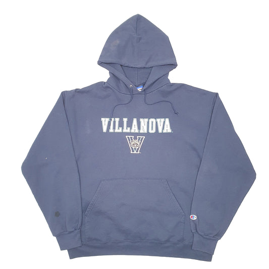 Mens Navy Champion Villanova Wildcats Basketball Hoodie Jumper