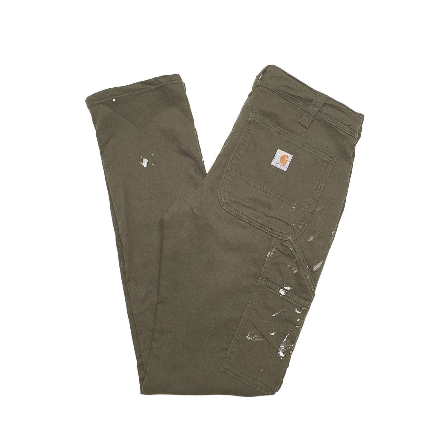 Womens Green Carhartt  Carpenter Trousers
