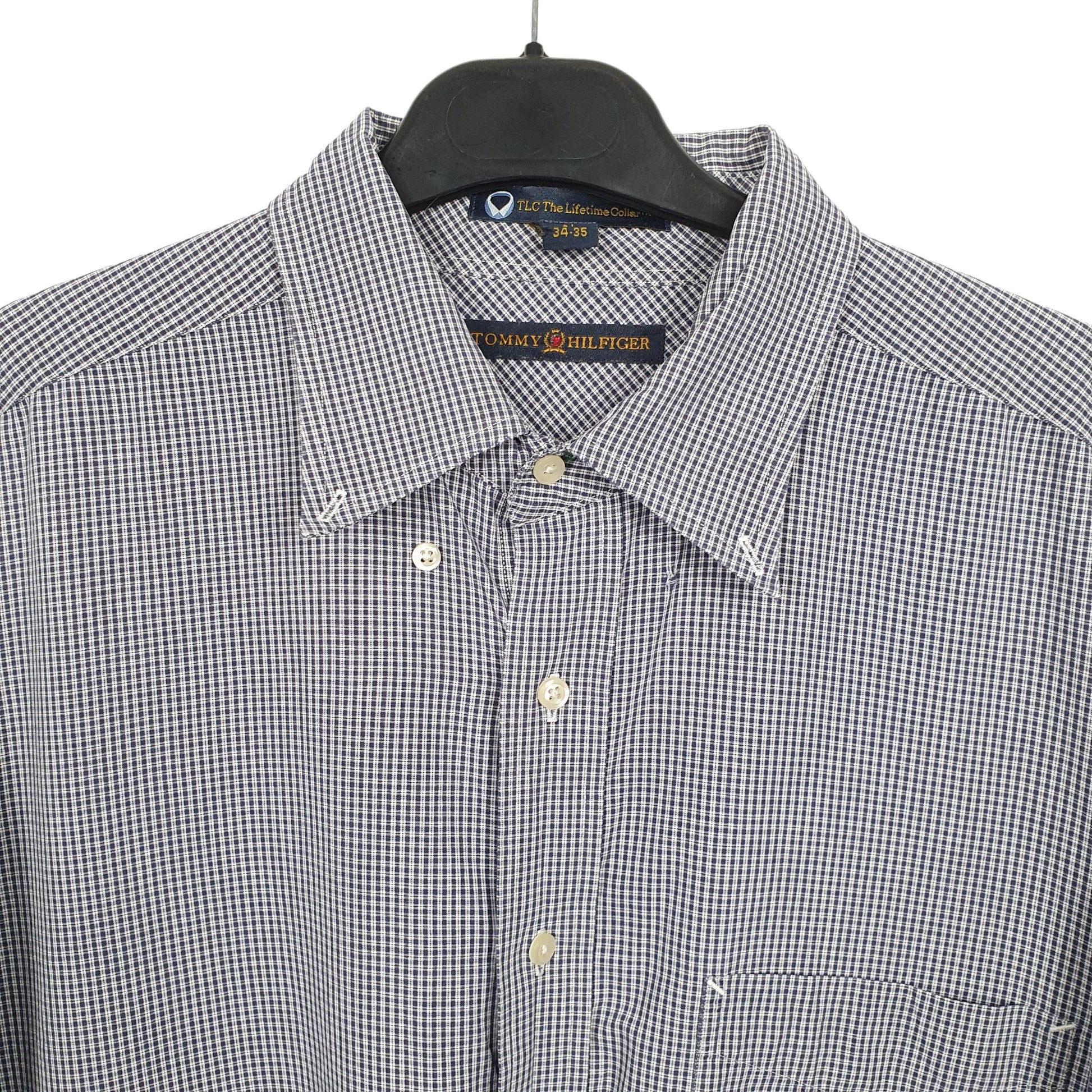 Tommy Hilfiger Long Sleeve Regular Fit Check Shirt Blue