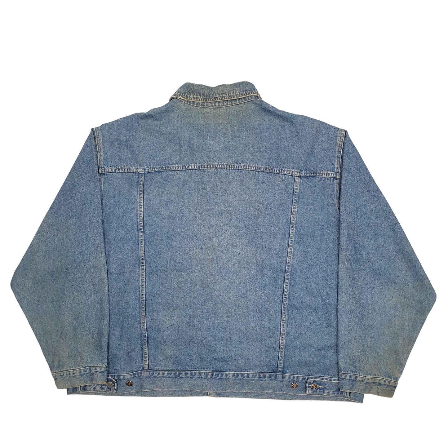 Mens Blue Denim Express Trucker Denim Jacket Coat
