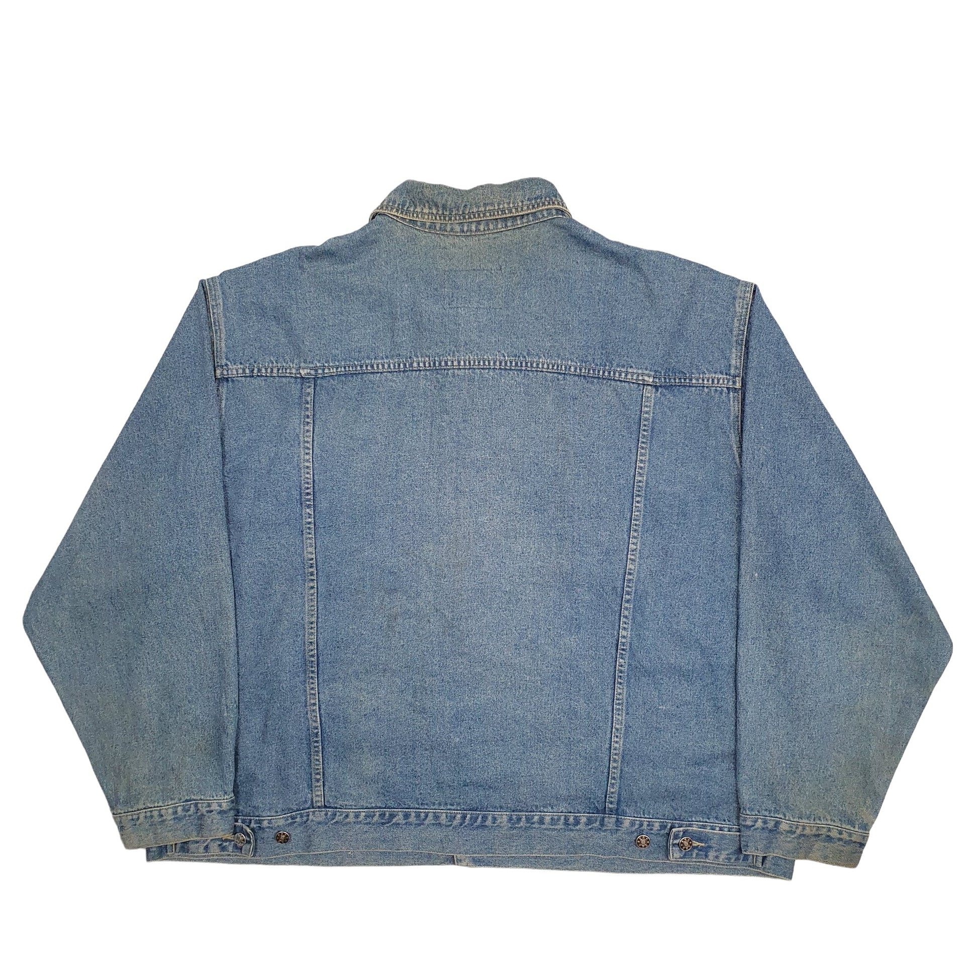 Mens Blue Denim Express Trucker Denim Jacket Coat