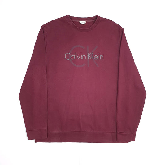 Burgundy Calvin Klein Crewneck Jumper