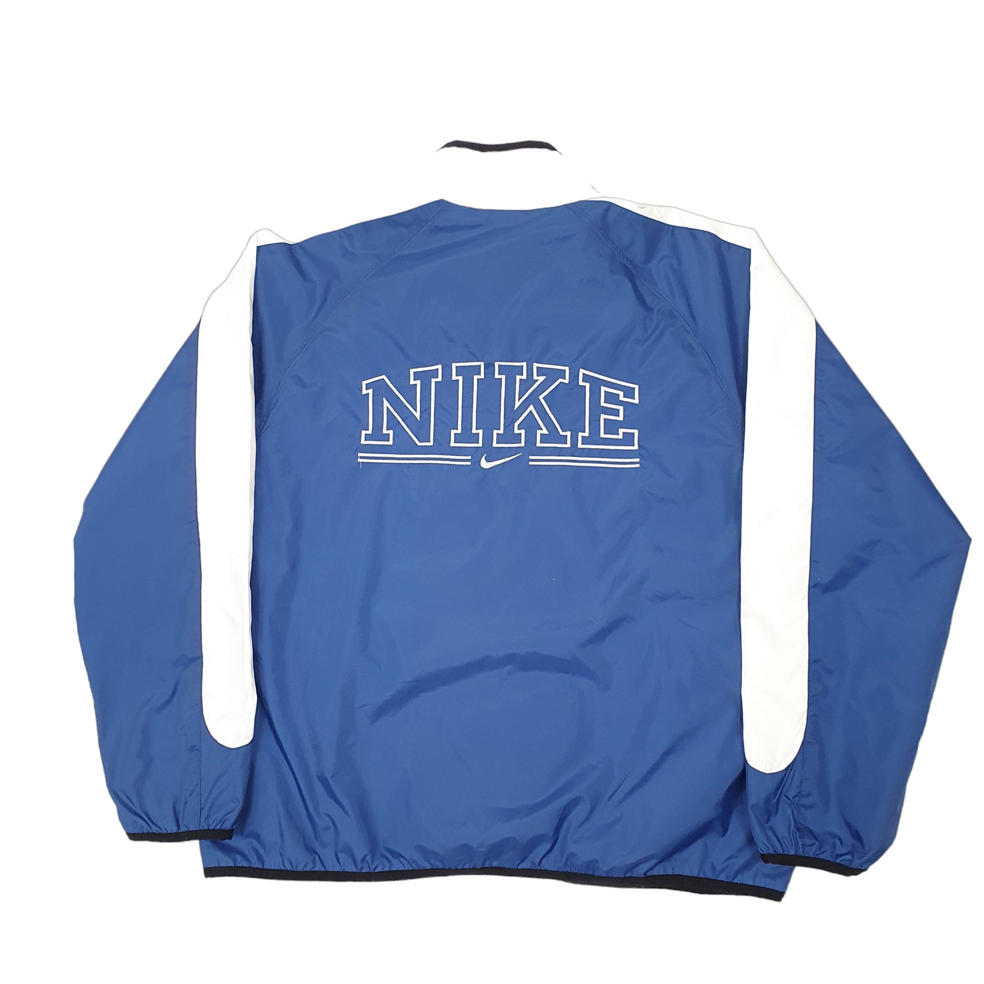 Womens Blue Nike Vintage 1990s Spellout  Coat