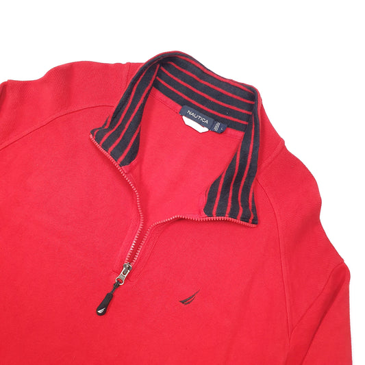 Nautica Quarter Zip L Red