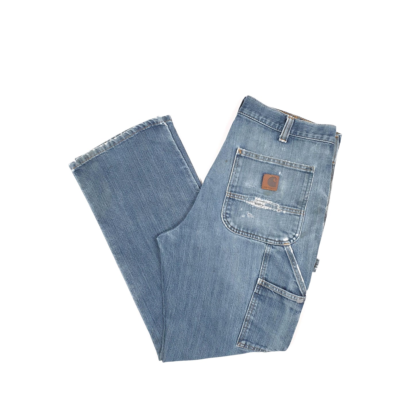 Carhartt Casual Loose Fit Carpenter Jeans W34 L29 Blue