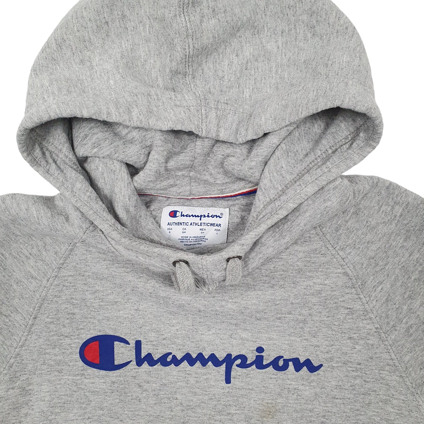 Womens Grey Champion  Hoodie Jumper