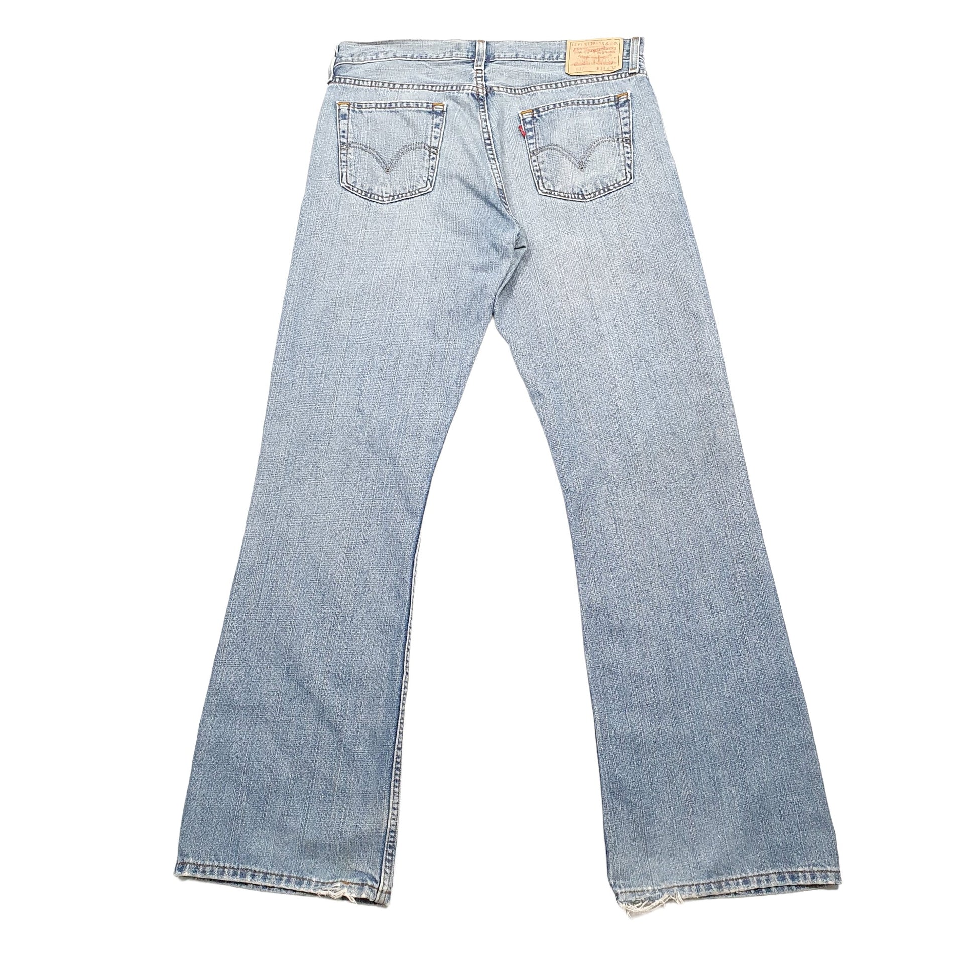 Levis 527 Bootcut Fit Jeans W34 L32 Blue
