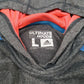 Womens Grey Adidas Ultimate Hoodie Active Workout Running Hoodie Jumper