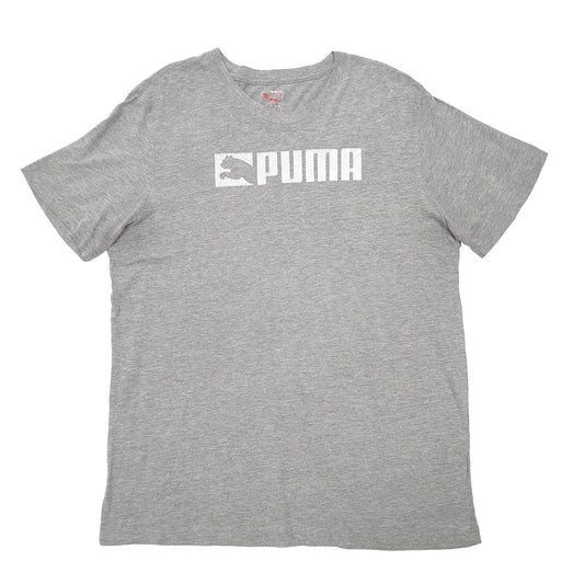 Puma Short Sleeve T Shirt Grey