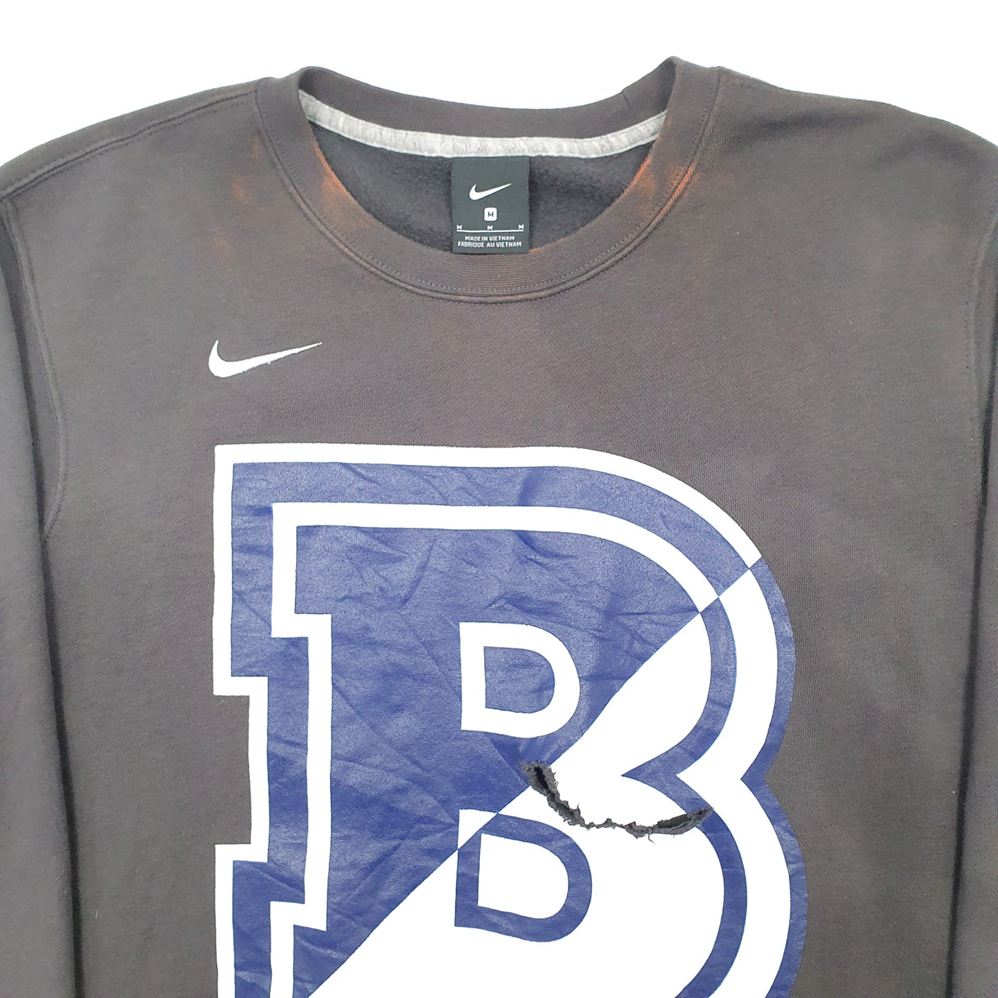 Mens Grey Nike USA College Crewneck Jumper