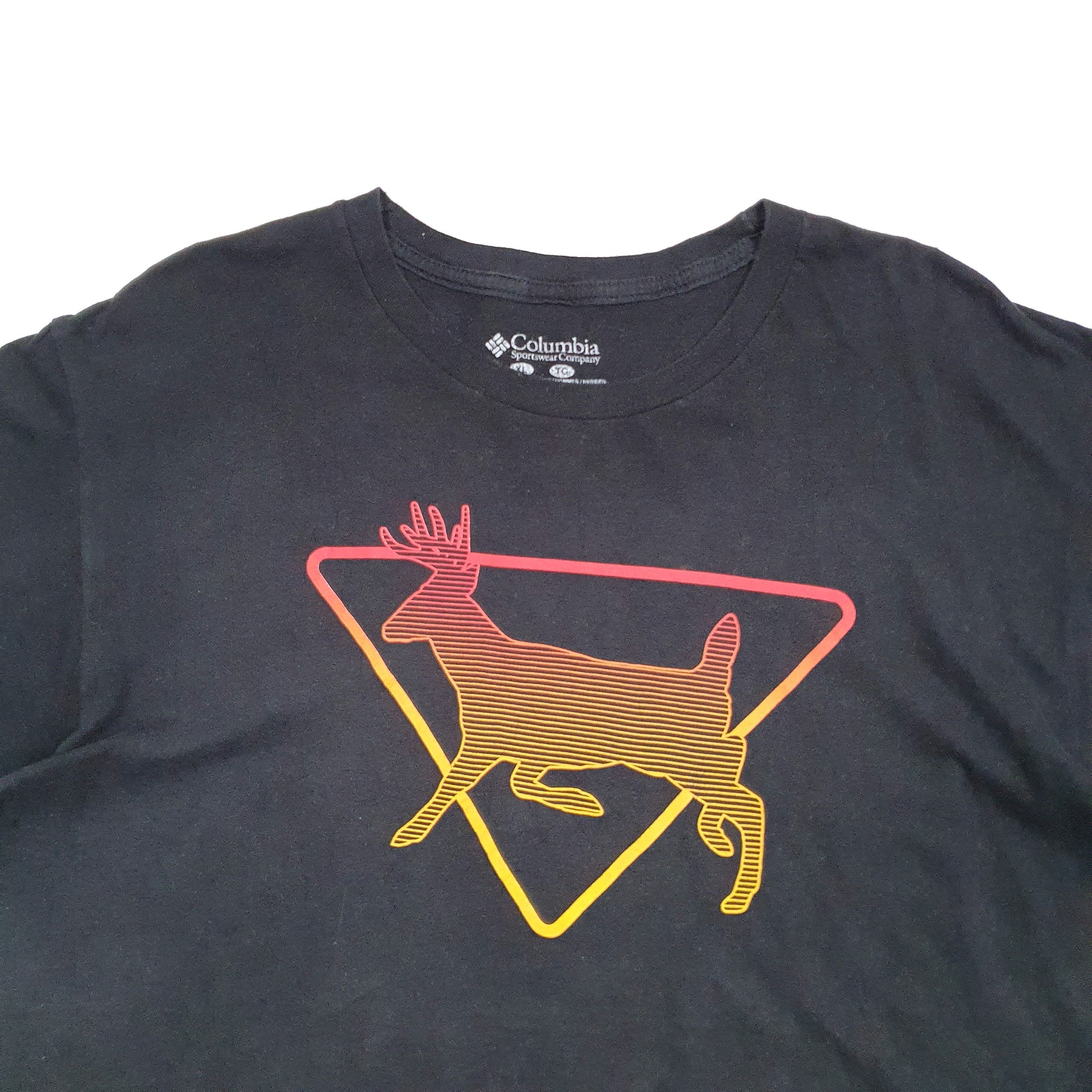 Mens Black Columbia Sportswear  Short Sleeve T Shirt