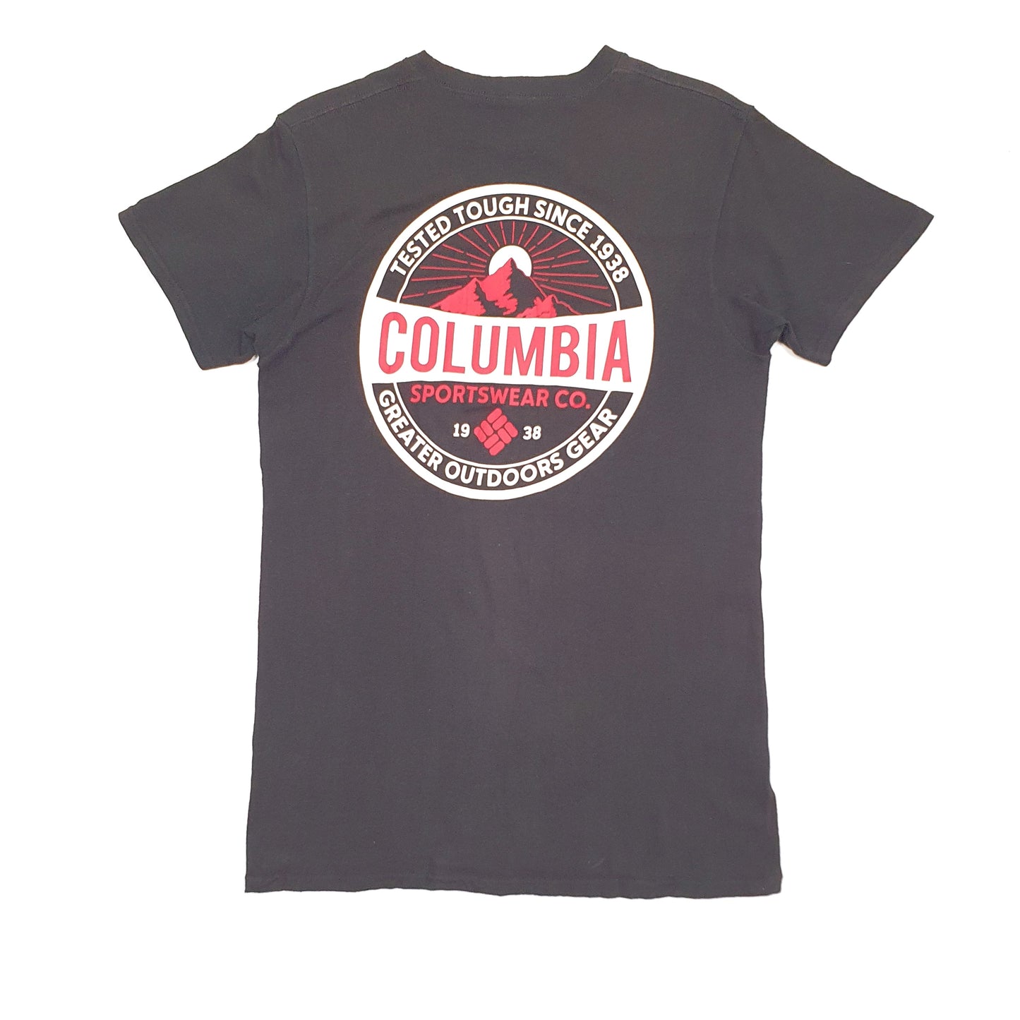 Mens Black Columbia Sportswear  Short Sleeve T Shirt