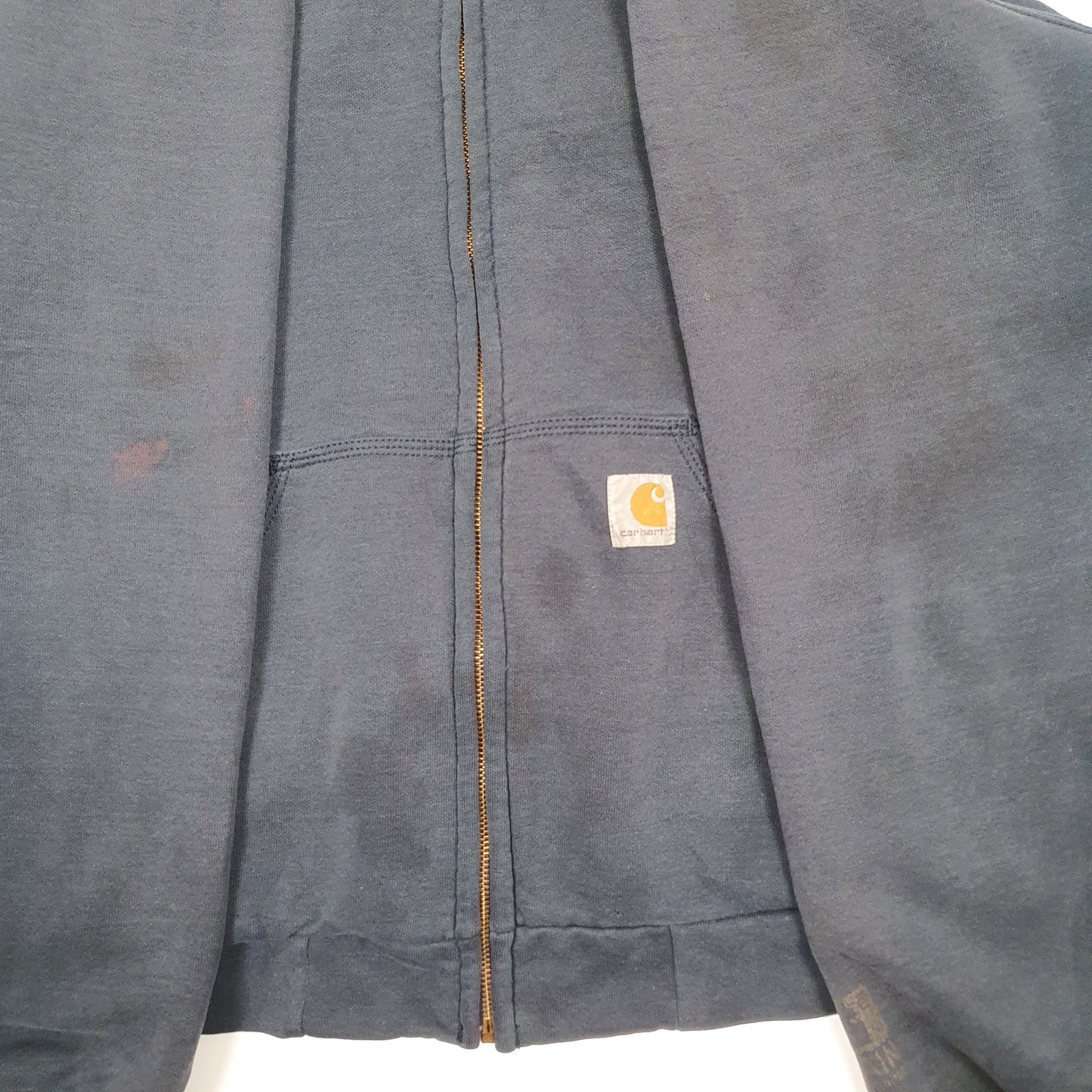 Mens Navy Carhartt Rain Defender Active Full Zip Jumper