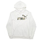 Mens White Puma Spellout Hoodie Jumper
