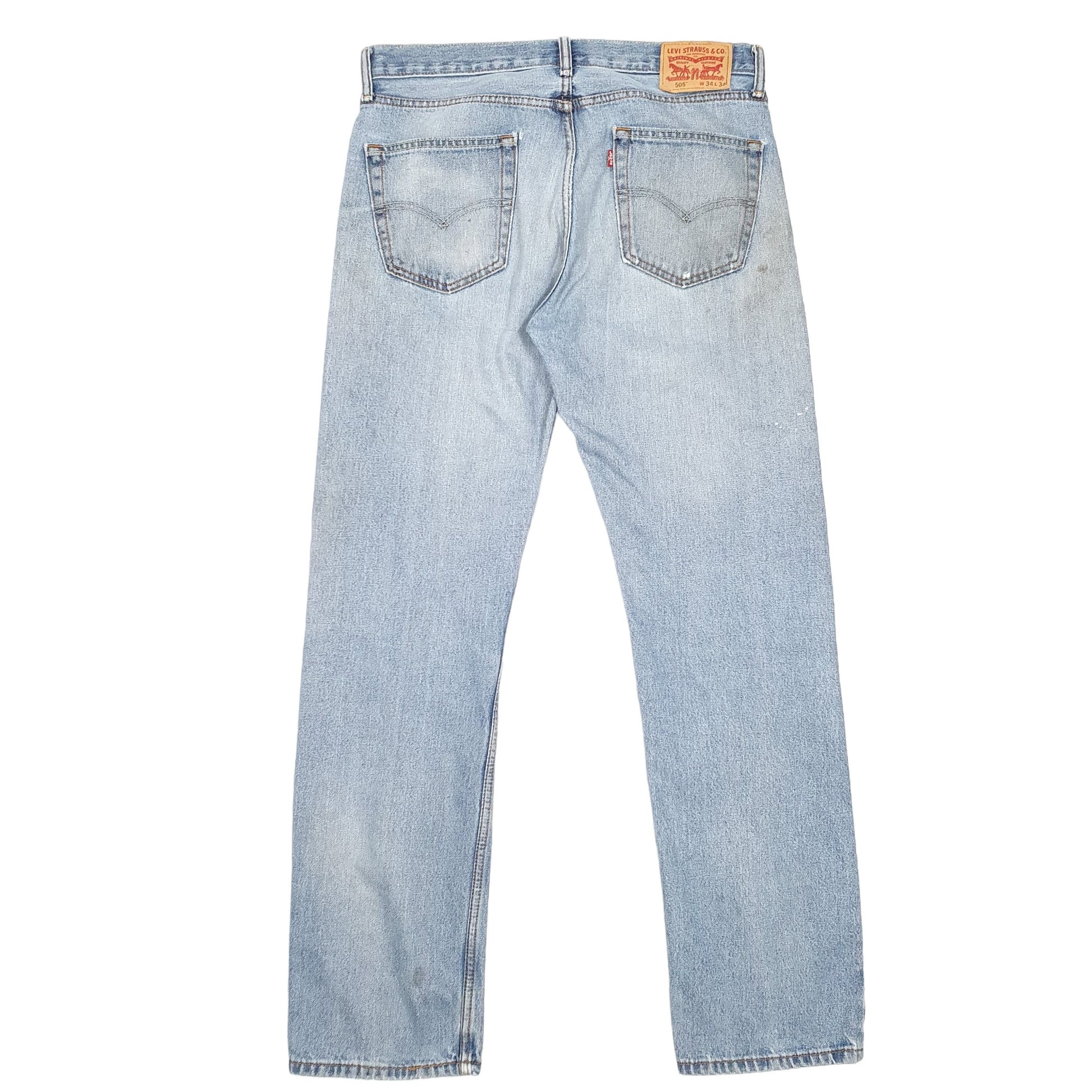 Mens Blue Levis  505 JeansW34 L34