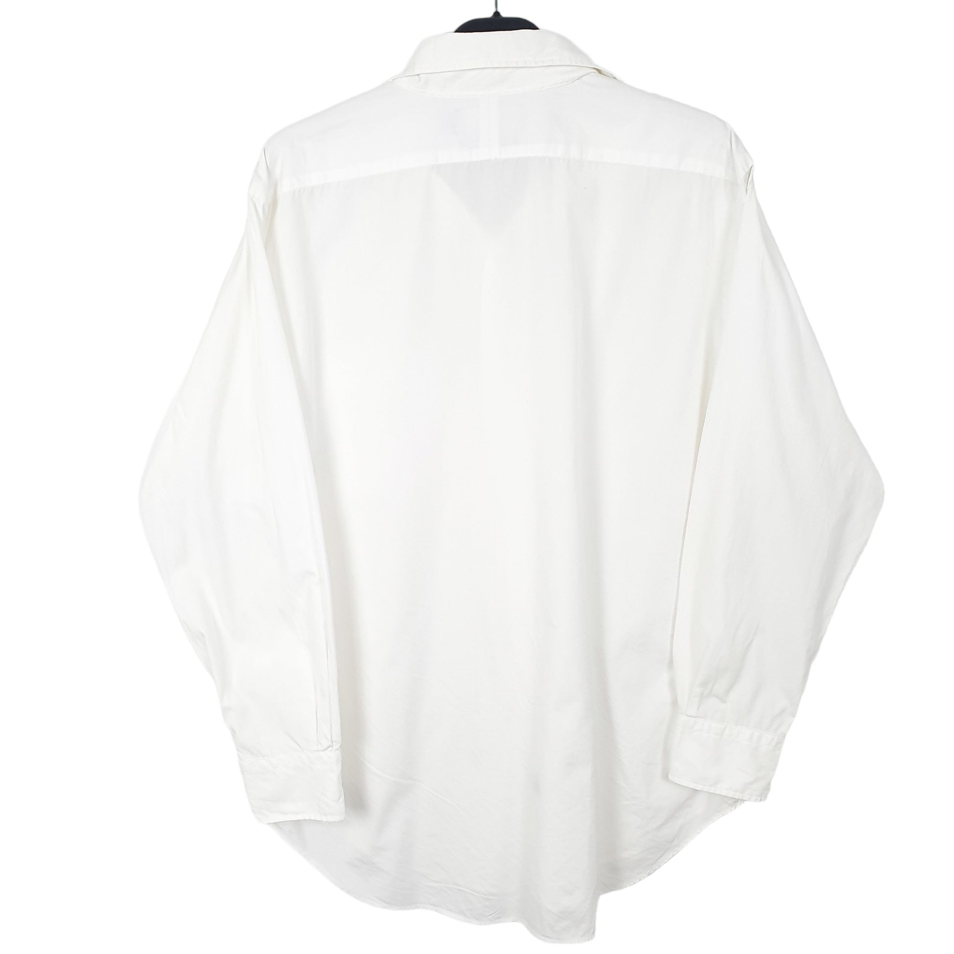 Mens White Ralph Lauren Oxford Lowell Two Ply Long Sleeve Shirt