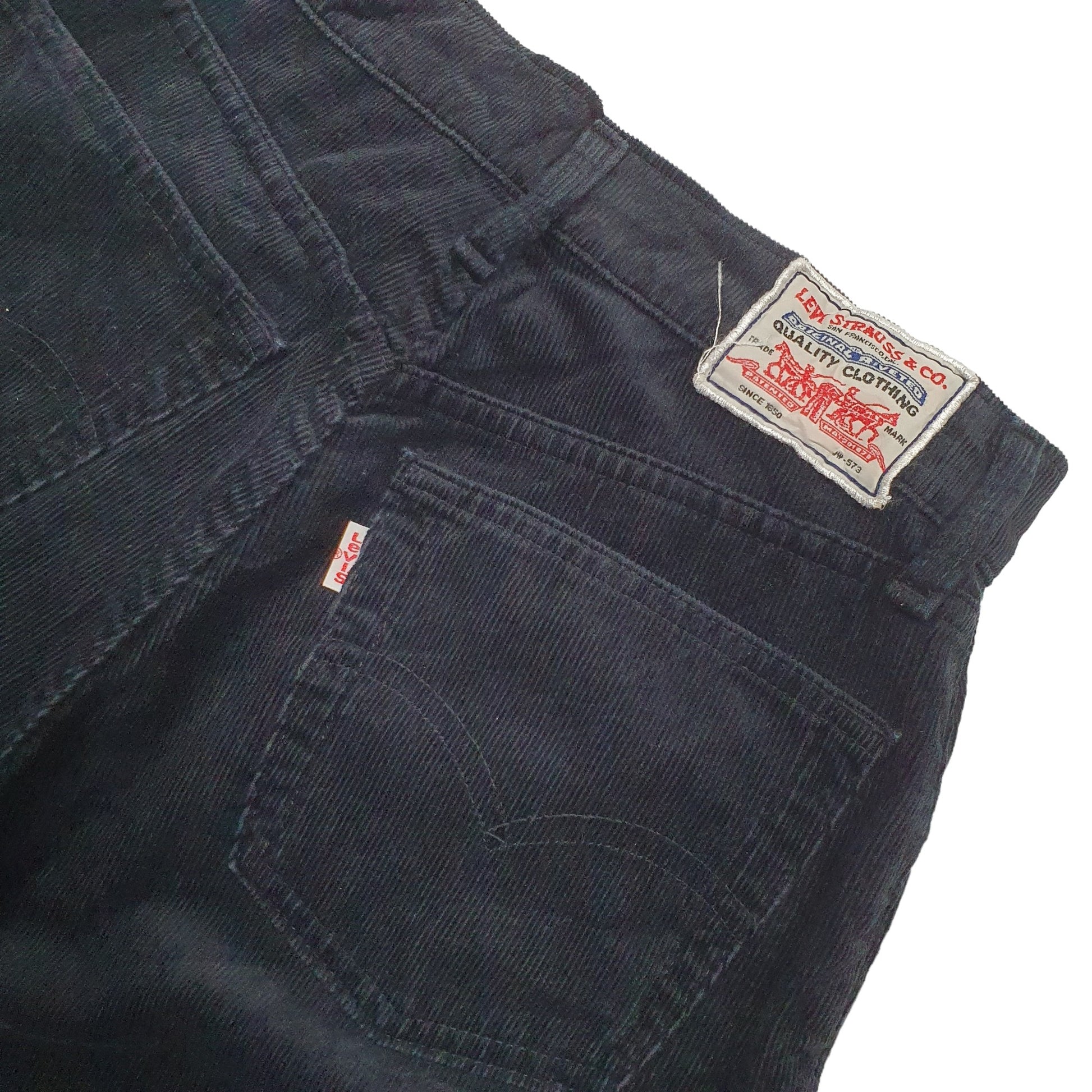 Womens Black Levis  Corduroy Trousers