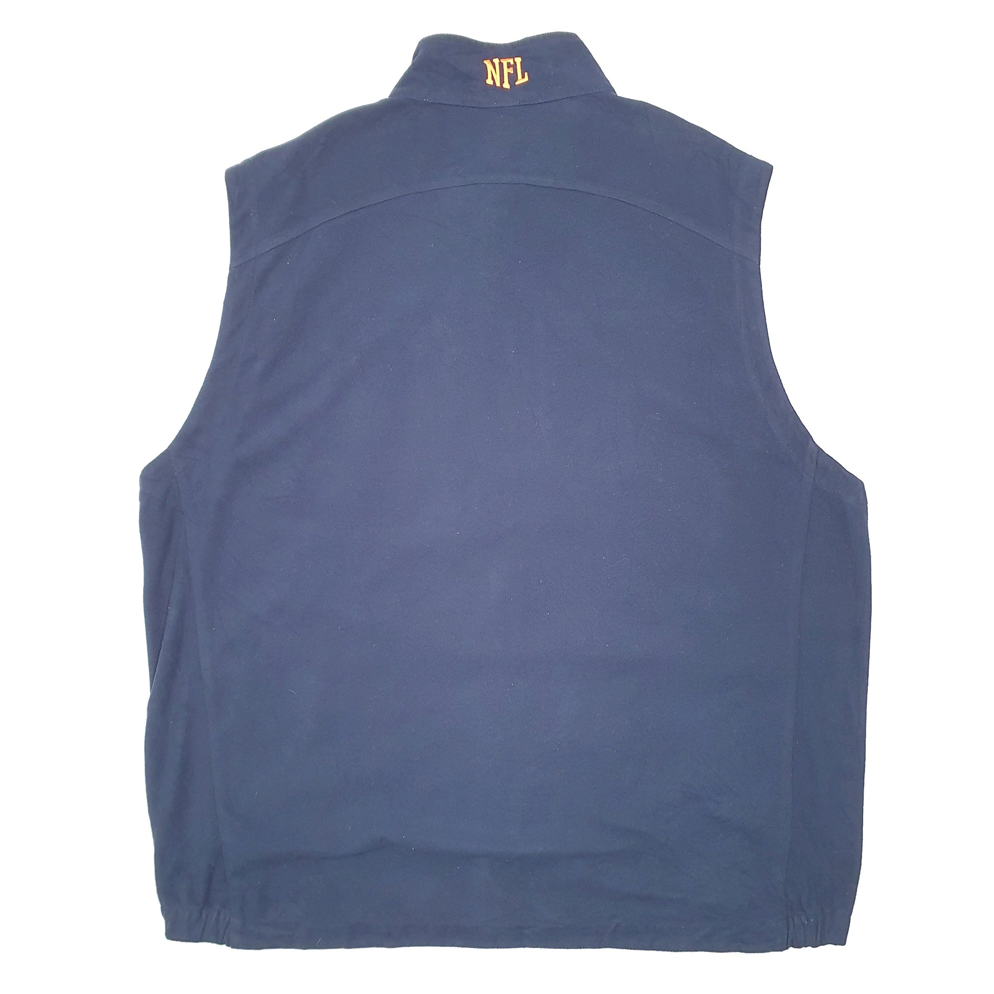 Mens Navy NFL Shield Gear Chicago Bears American Football Gilet Jumper