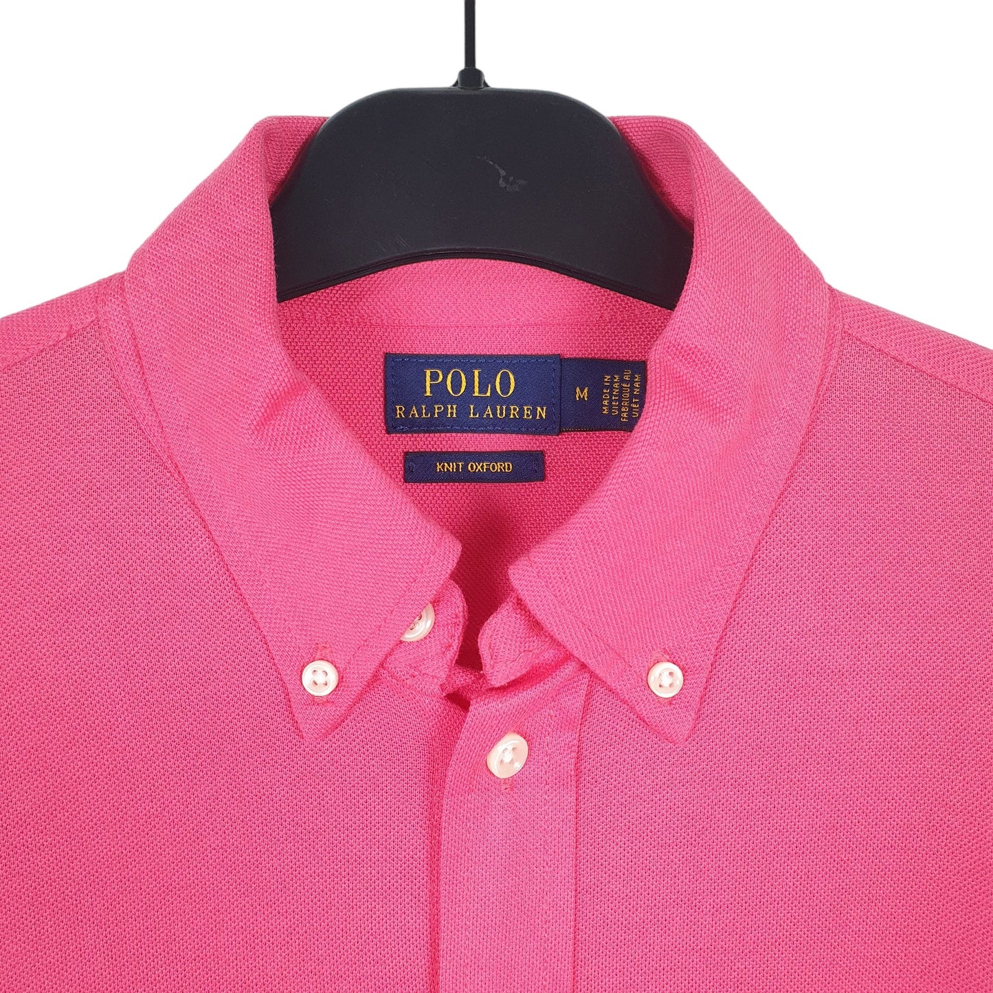 Womens Pink Ralph Lauren Oxford Knit Long Sleeve Shirt