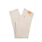 Levis 513 Slim Fit Jeans W32 L32 Beige
