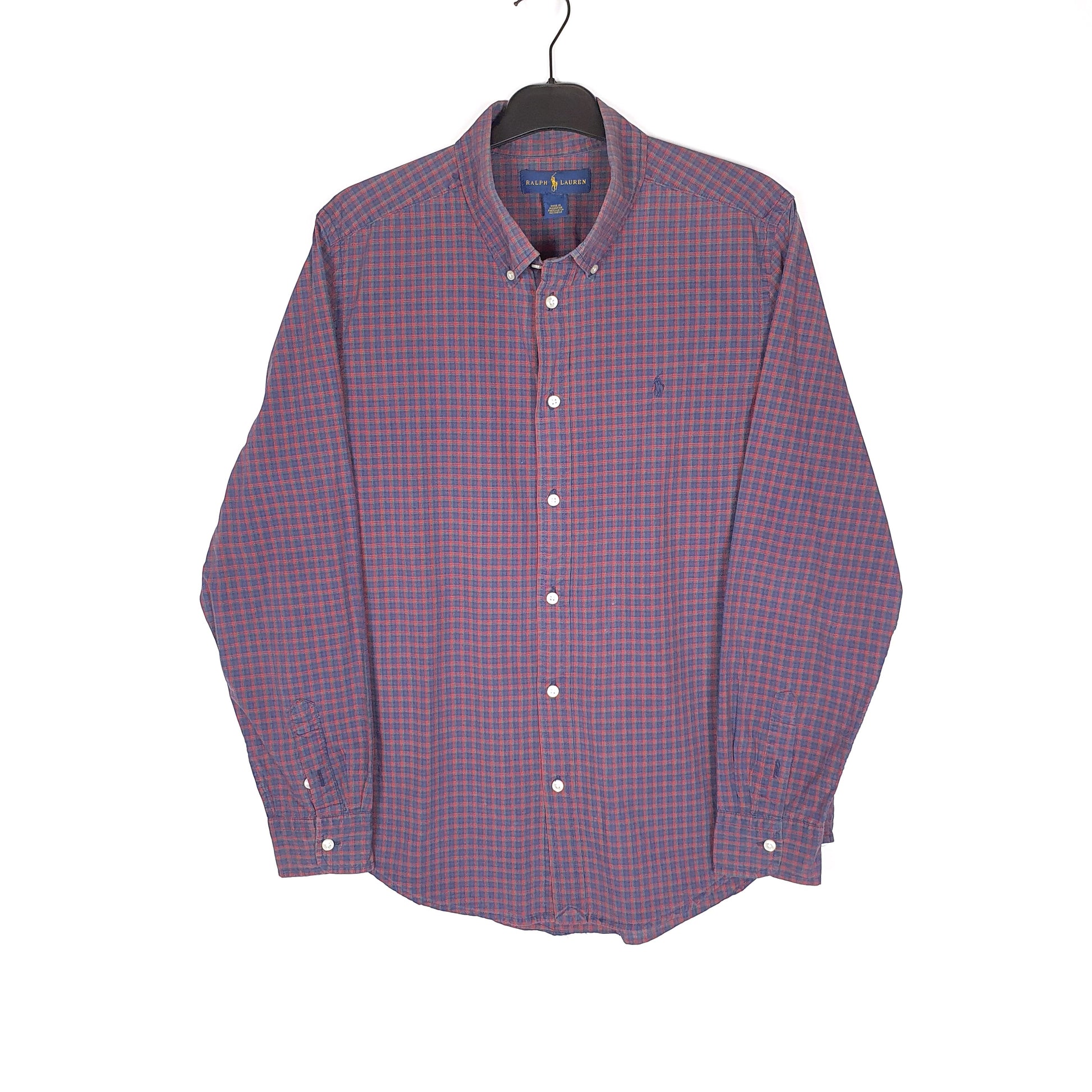 Polo Ralph Lauren Long Sleeve Regular Fit Check Shirt Navy