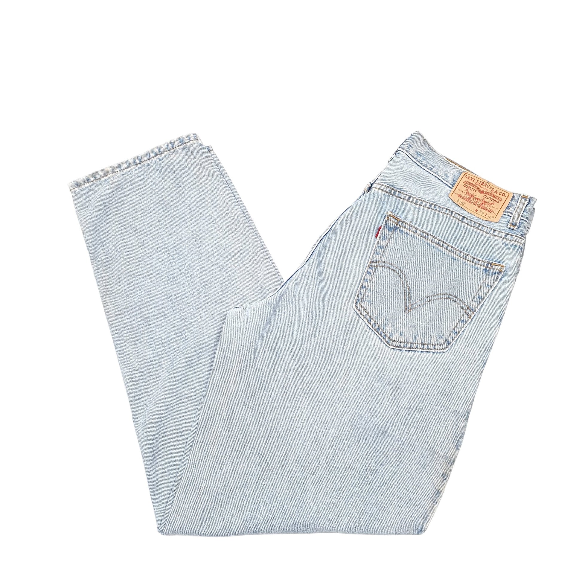 Mens Blue Levis  560 JeansW34 L32