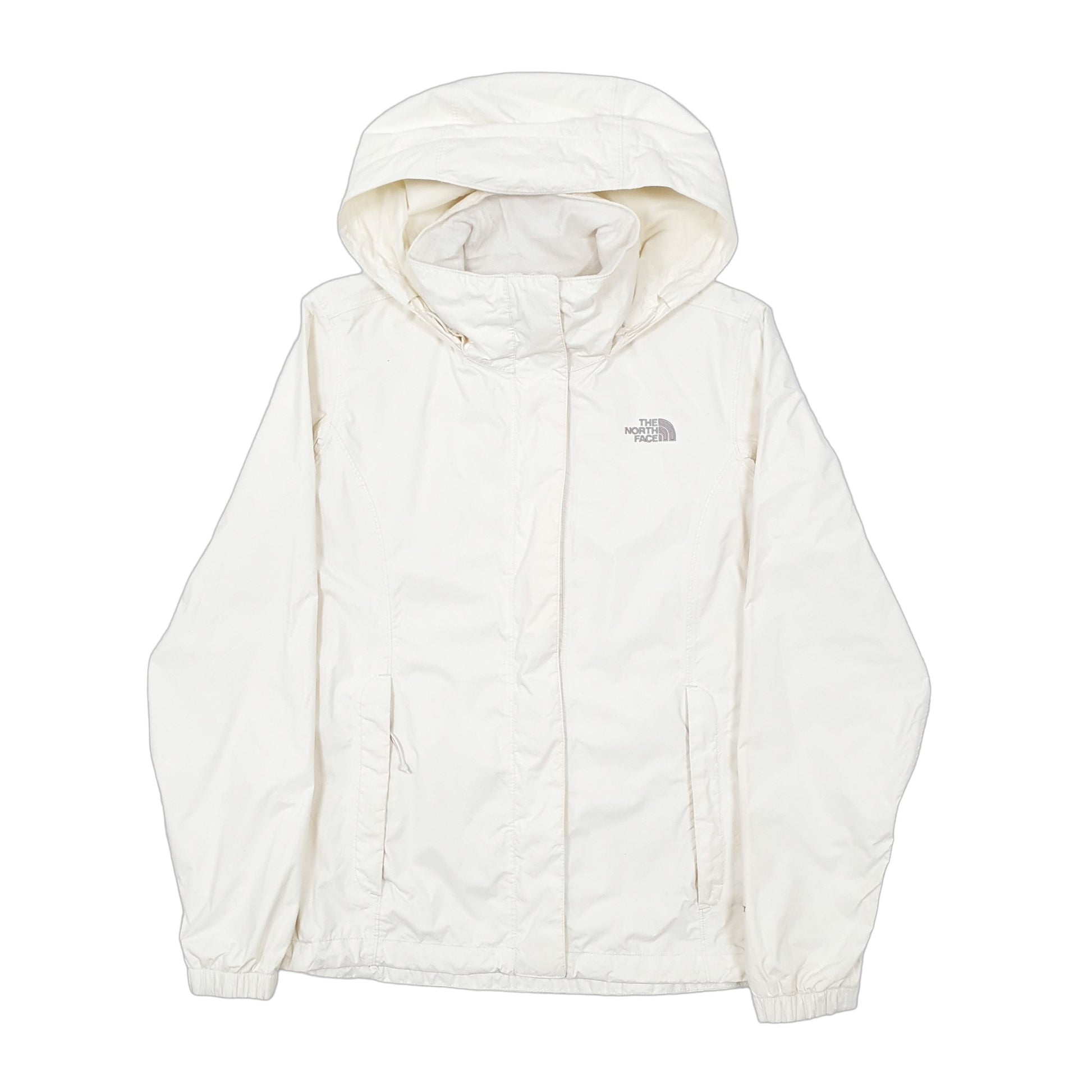 Womens Cream The North Face Resolve Hyvent Rain Coat Coat