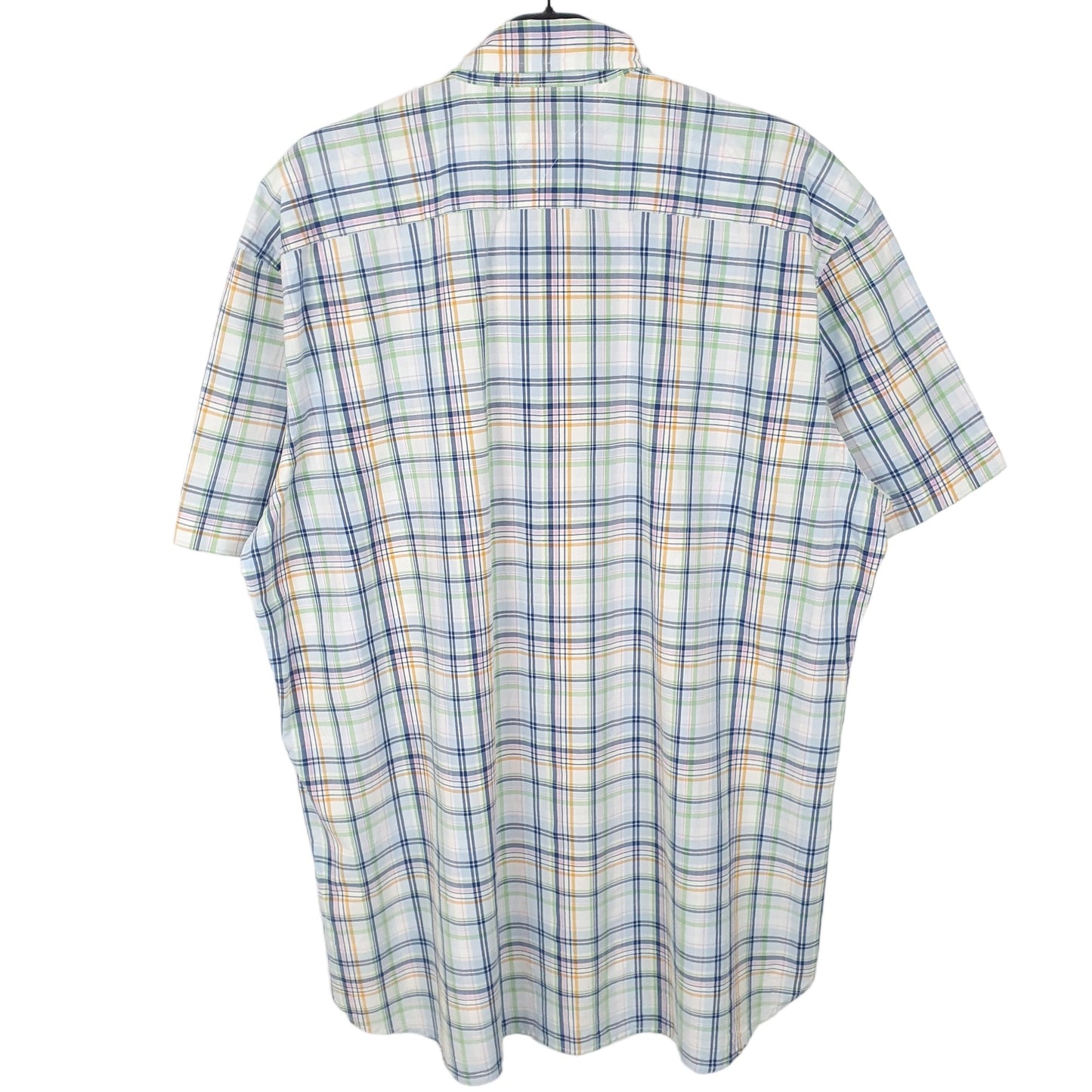 Tommy Hilfiger Short Sleeve Regular Fit Check Shirt Blue