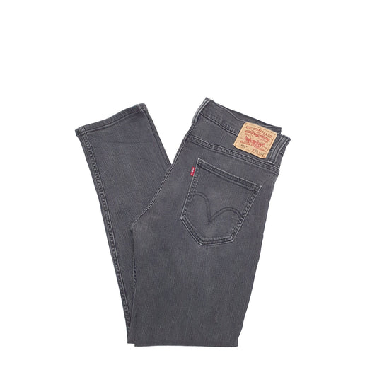 Levis 521 Straight Fit Jeans W33 L32 Black