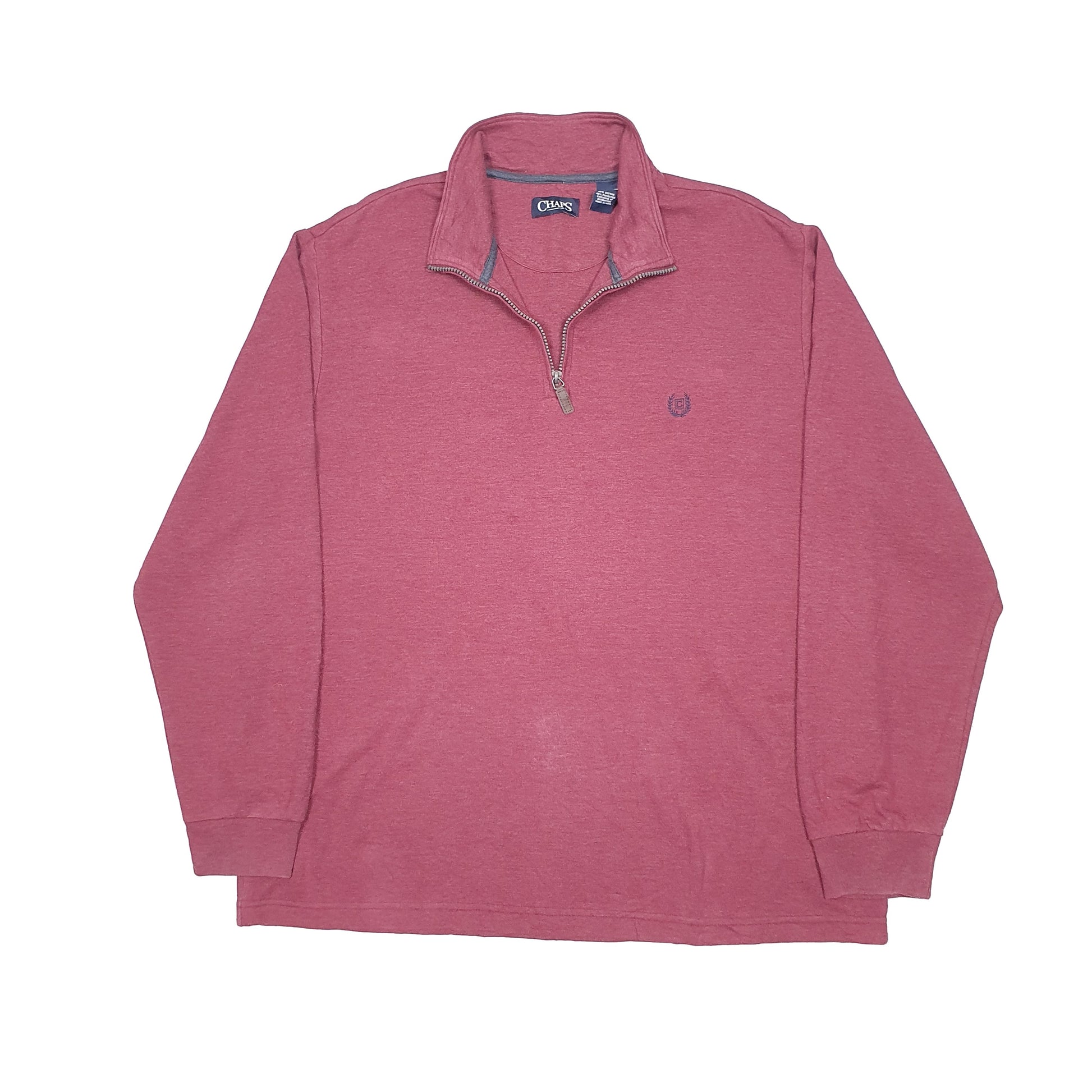 Chaps Quarter Zip XL Burgundy