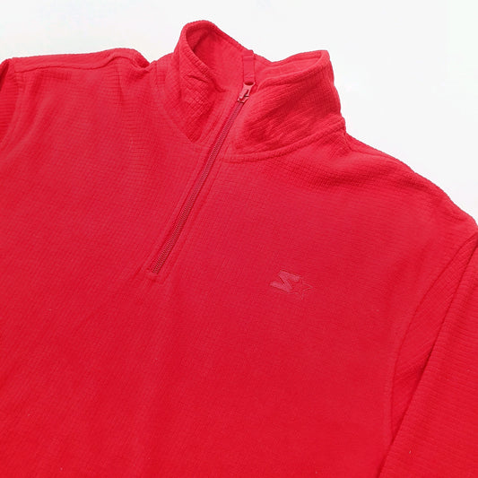 Starter Quarter Zip L Red