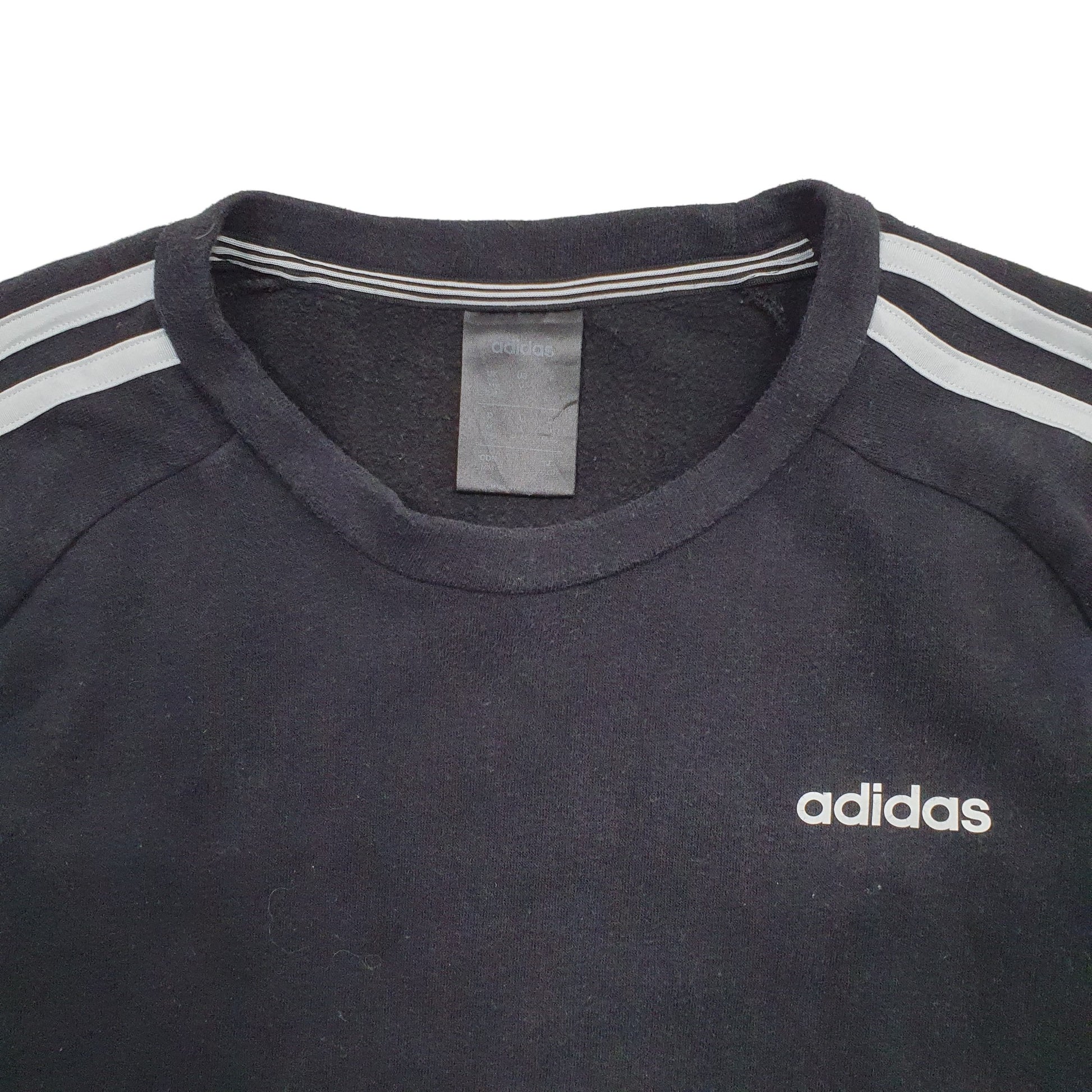 Mens Black Adidas  Crewneck Jumper