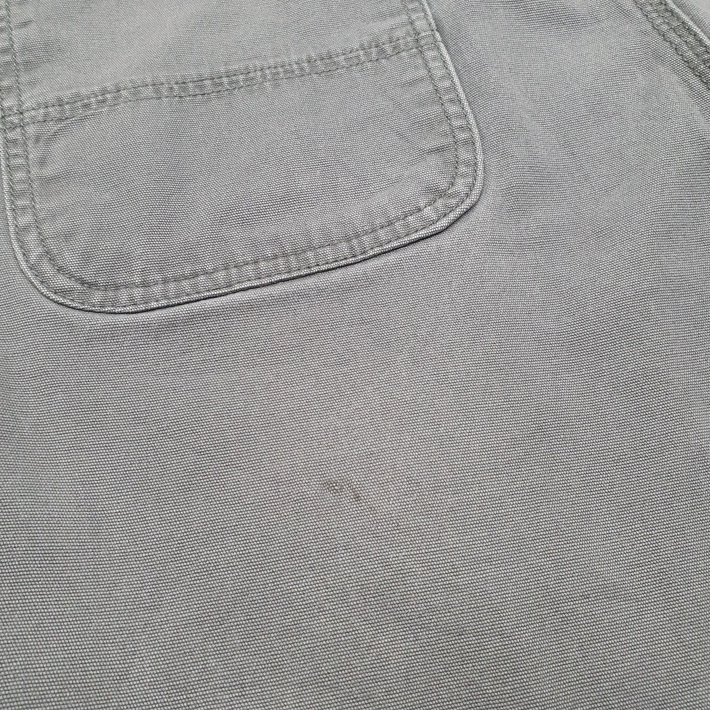 Mens Grey Carhartt Relaxed Fit Work Wear Carpenter Shorts