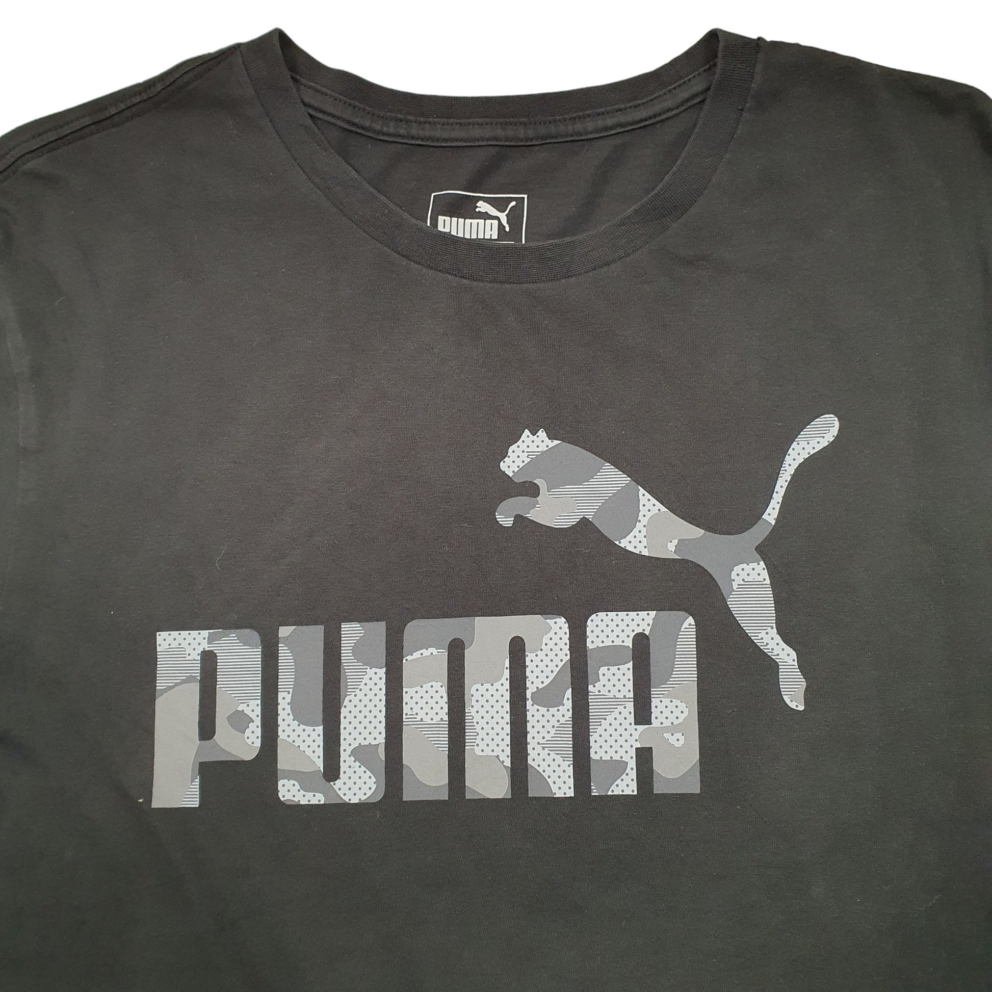 Puma Short Sleeve T Shirt Black