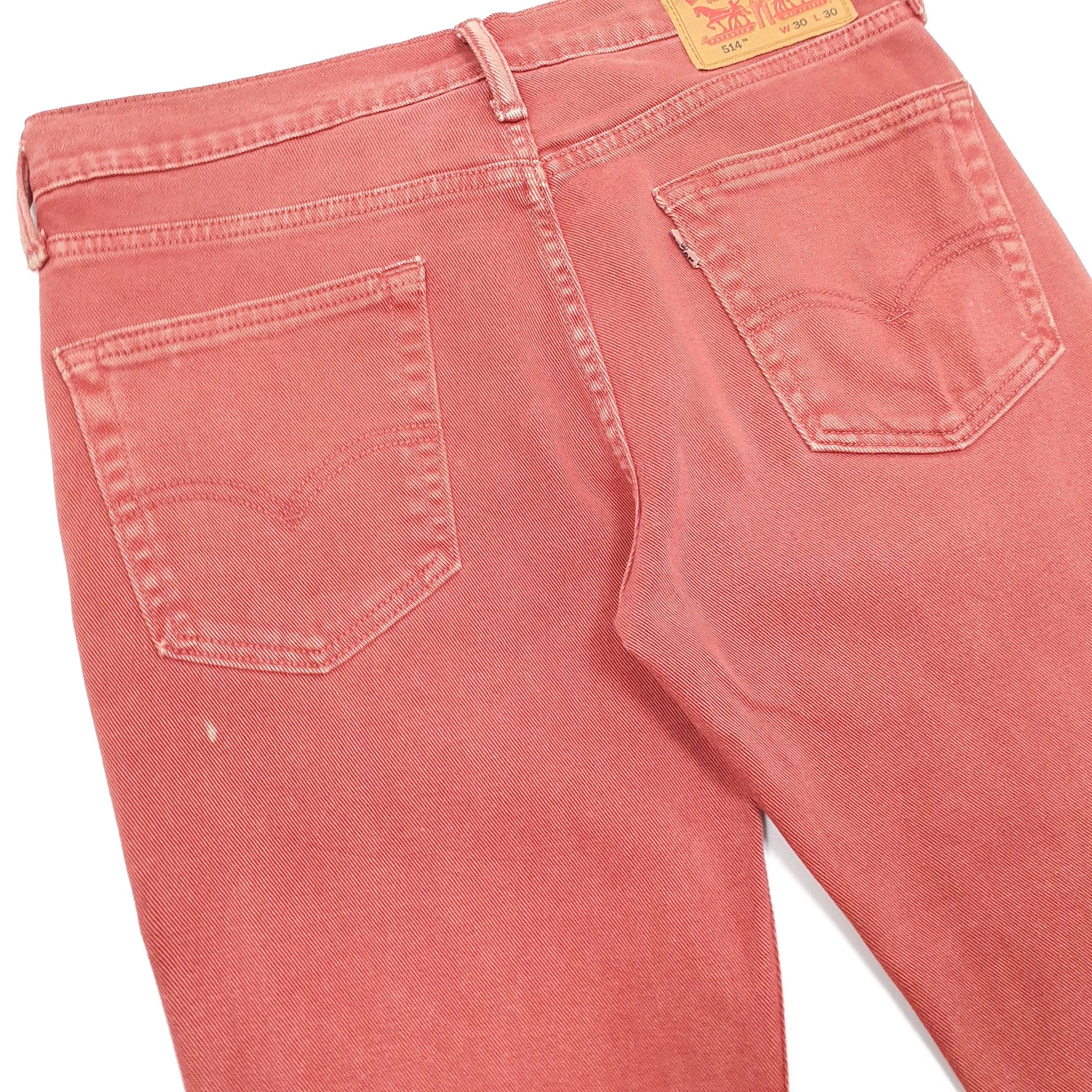 Levis 514 Straight Fit Jeans W31 L30 Red