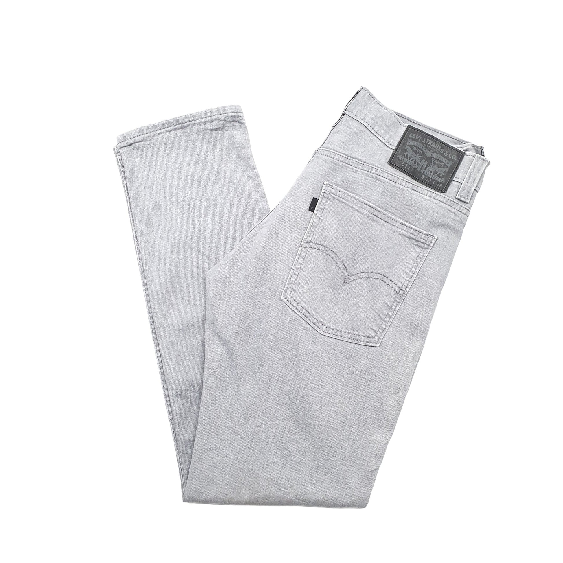 Levis 511 Slim Fit Jeans W32 L32 Grey