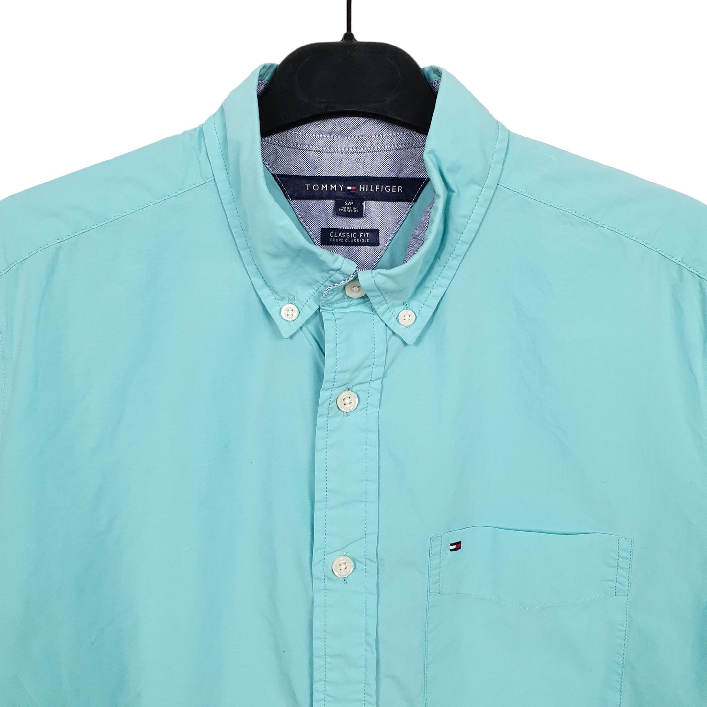 Mens Blue Tommy Hilfiger  Short Sleeve Shirt