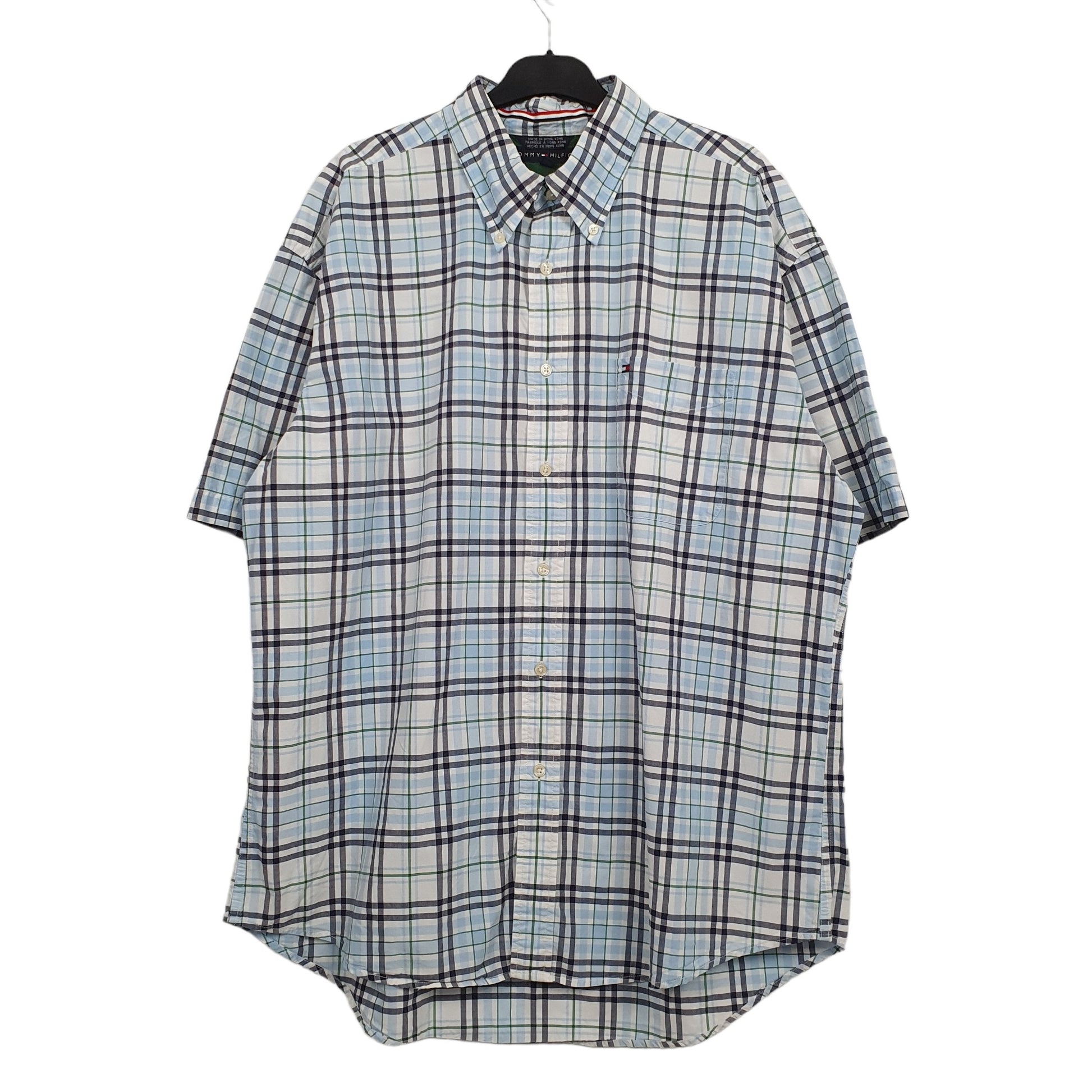 Blue Tommy Hilfiger Short Sleeve Shirt