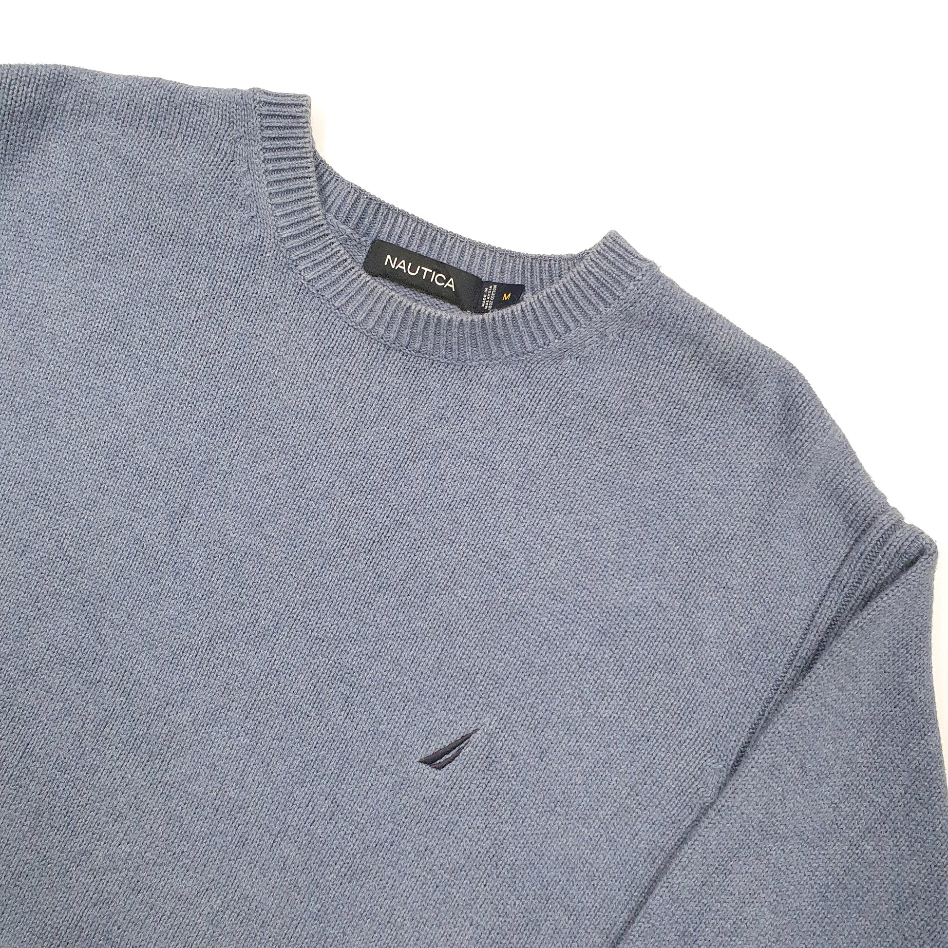 Nautica Knit Crewneck M Blue