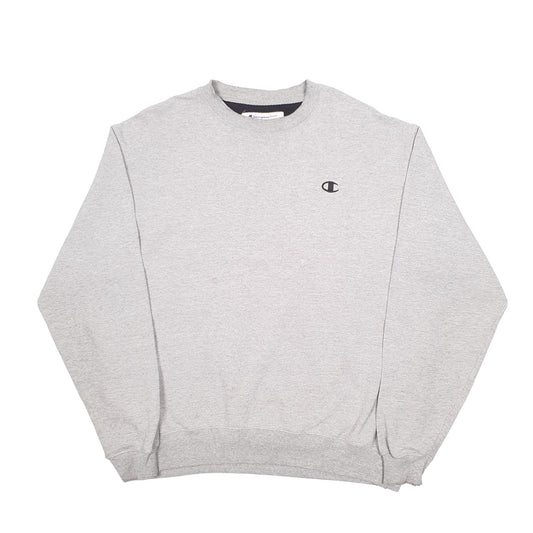 Mens Grey Champion  Crewneck Jumper