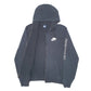 Mens Black Nike Hoodie Tech Fleece Full Zip Jumper