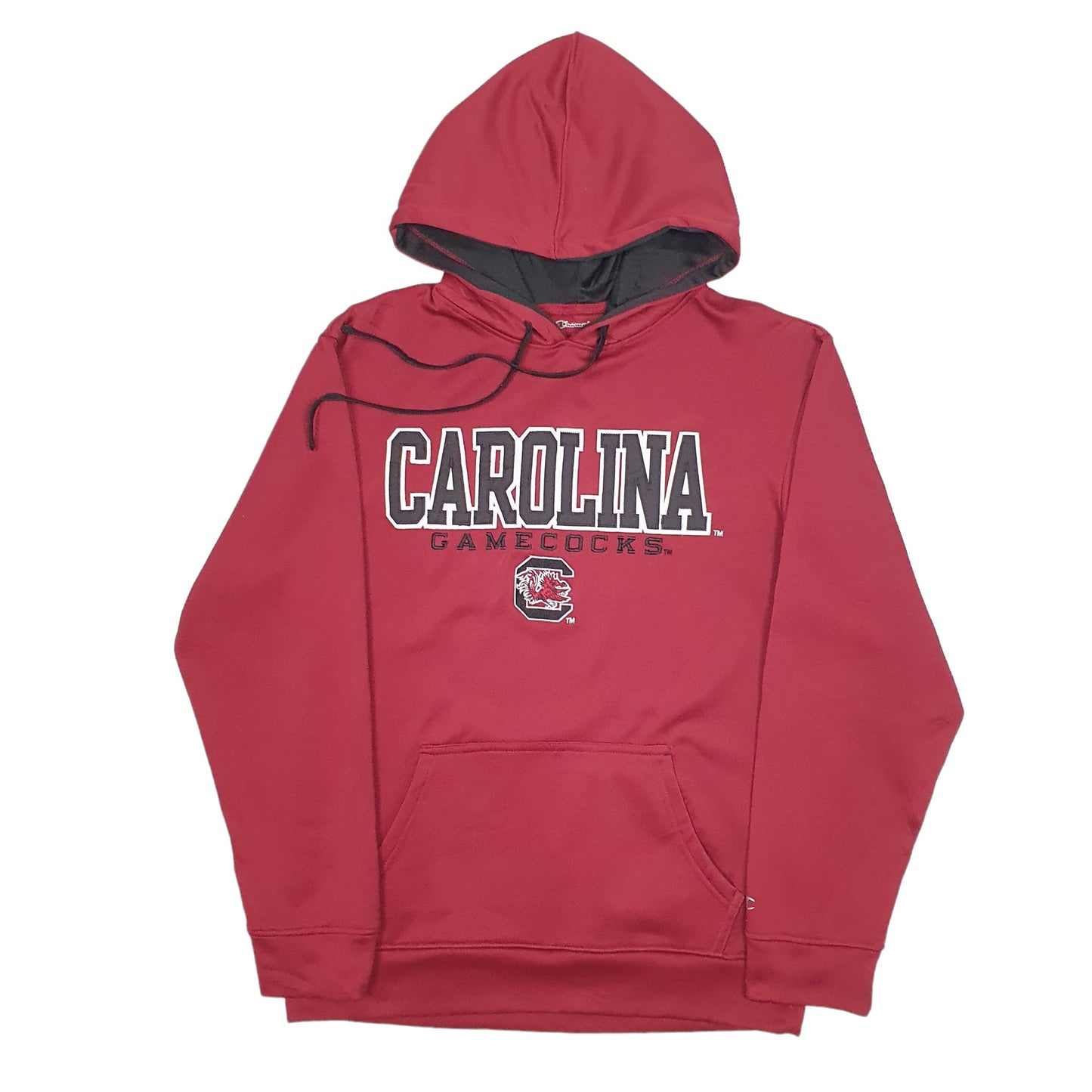 Mens Burgundy Champion Carolina Gamecocks Spellout Hoodie Jumper